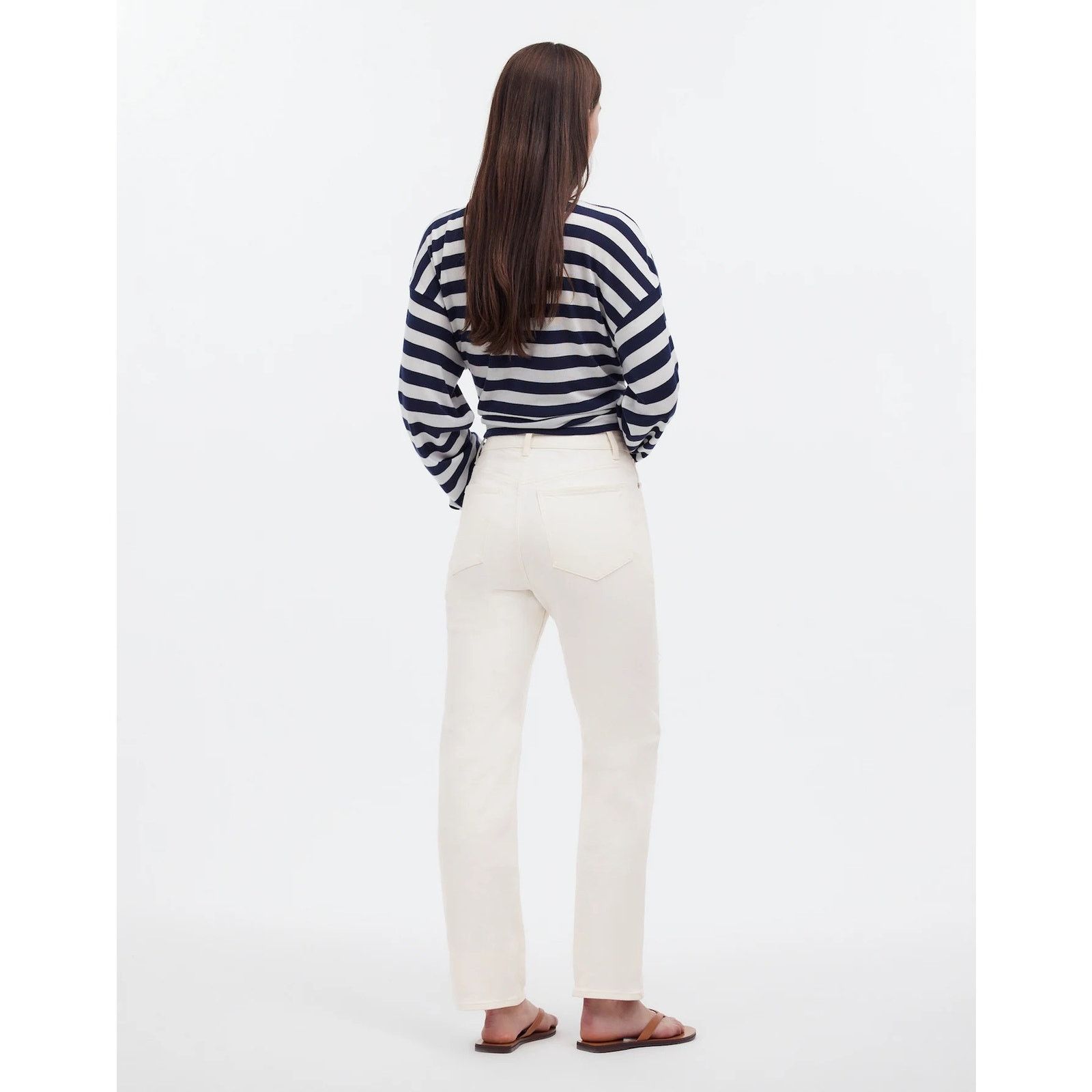 Madewell NWT Madewell The Tall '90s Straight Jean Tile White Size 25T Size 25" / US 0 / IT 36 - 2 Thumbnail