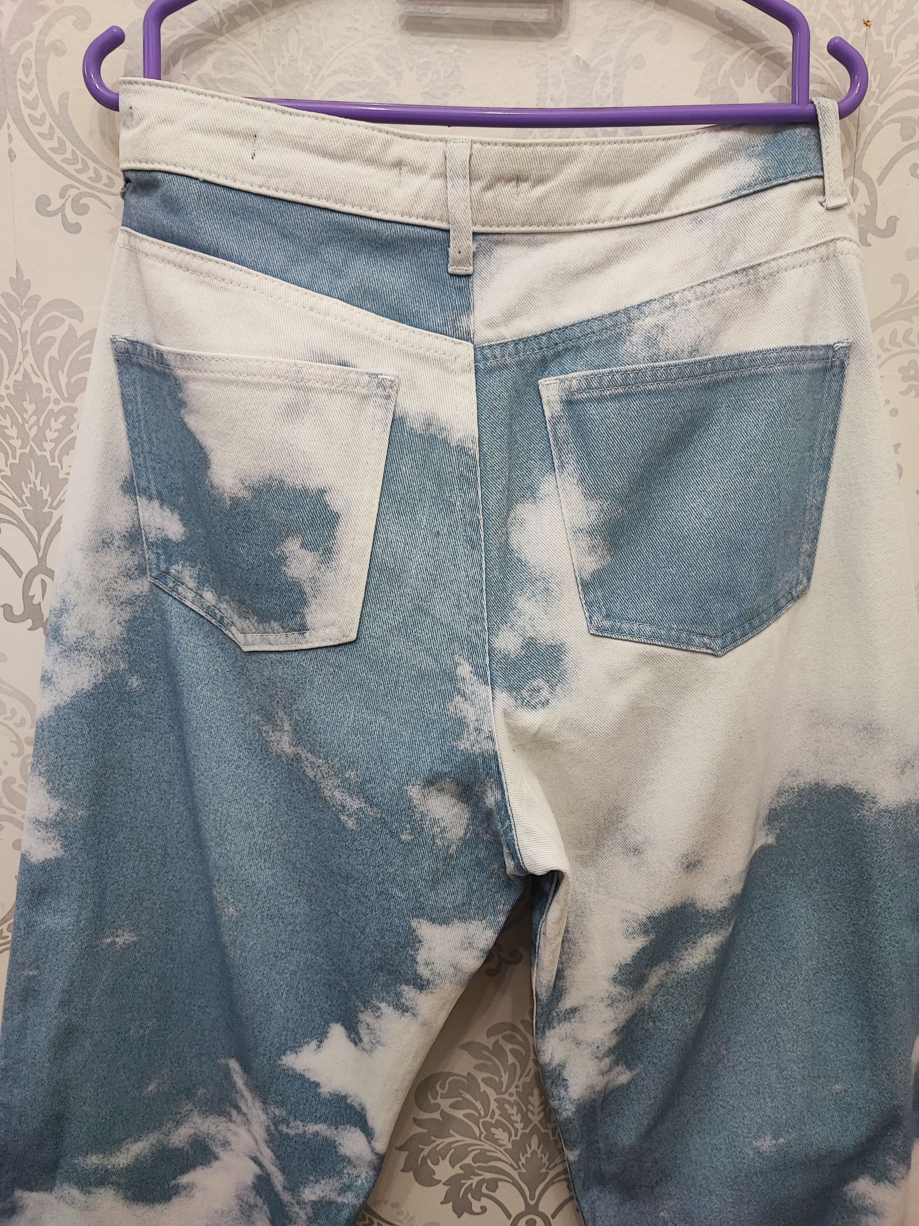 Jaded London Jaded London Cloud Print Jeans design as worn by Kirk Night Size US 33 - 6 Thumbnail