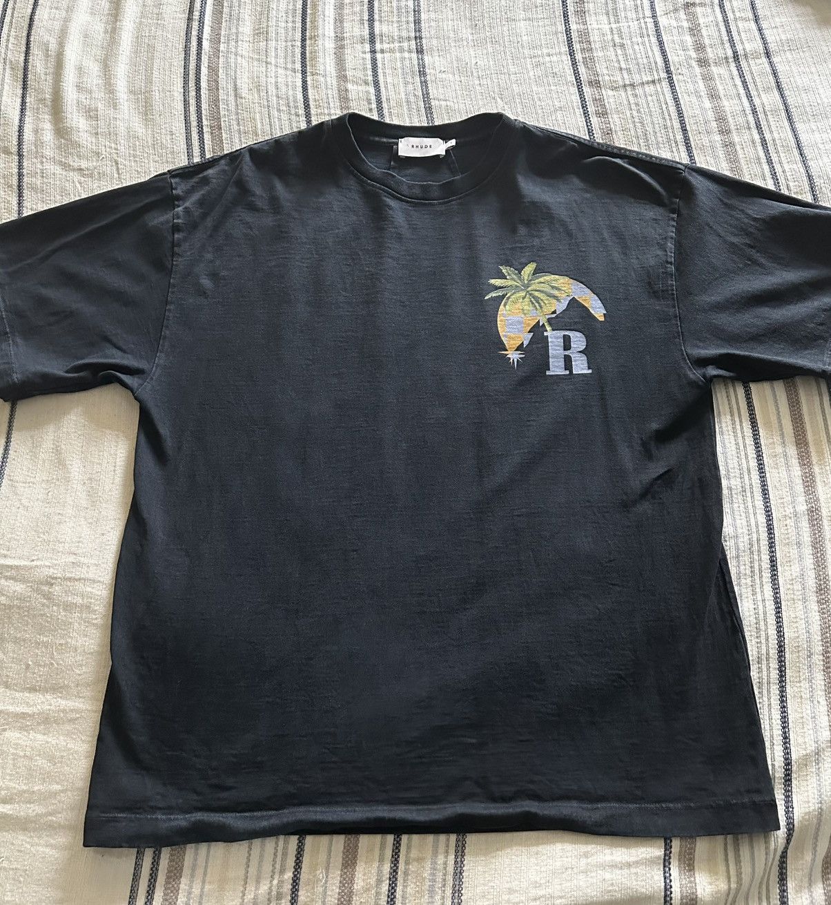 Rhude RHUDE MOONLIGHT SHORT SLEEVE TEE Size US S / EU 44-46 / 1 - 1 Thumbnail