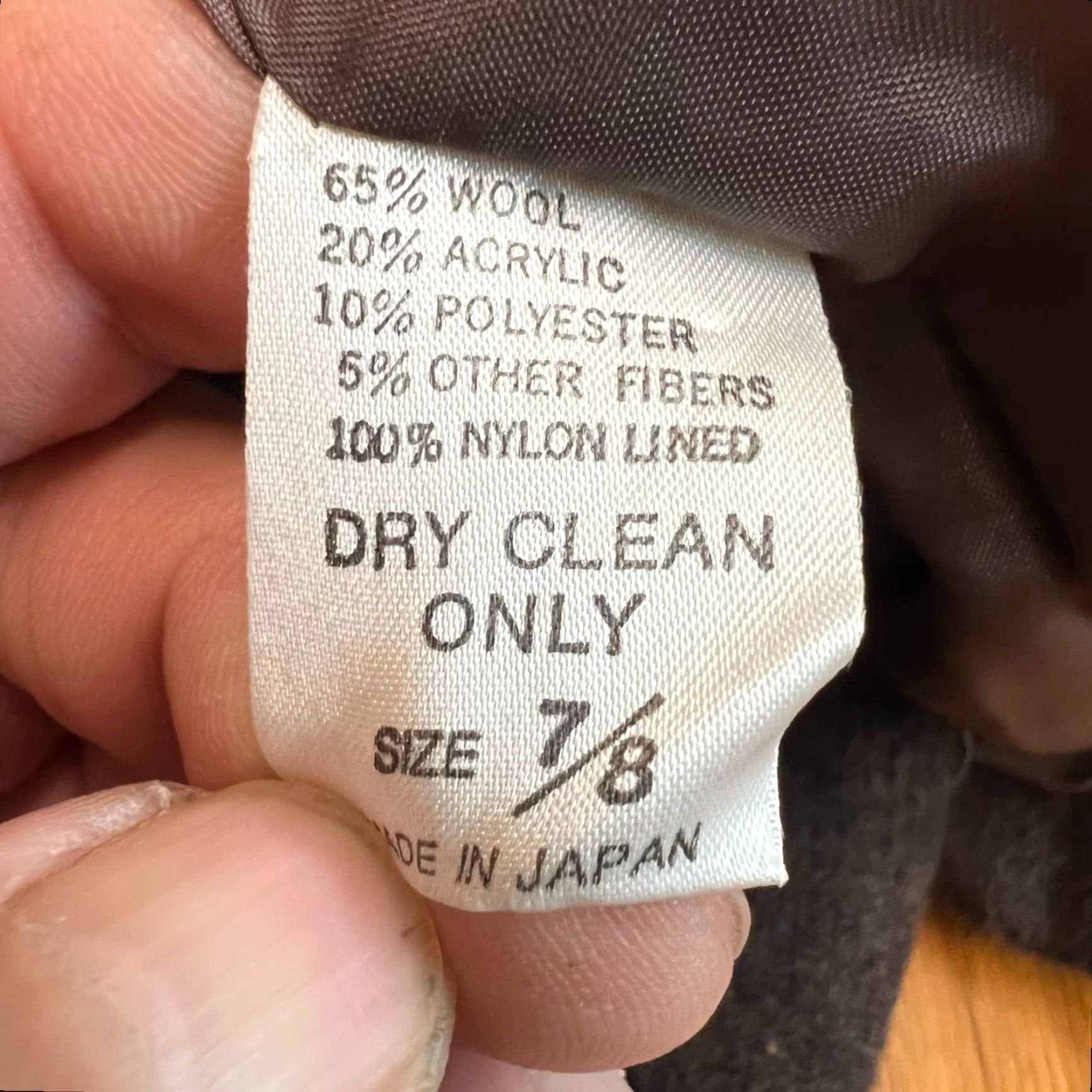 Vintage VINTAGE Single Breast Notch Wool Blend Blazer Jacket Womens Size 7/8 Brown Made in Japan Size M / US 6-8 / IT 42-44 - 7 Thumbnail