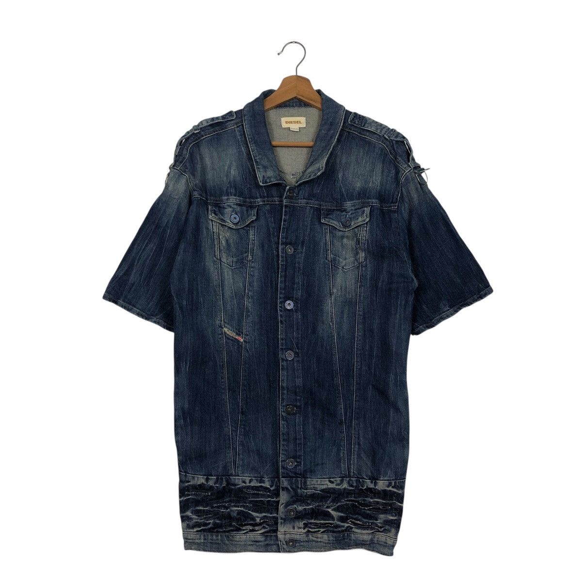 Diesel Diesel Long Sleeve Denim Coat (Short Sleeve) Vintage Wash XS Size US XS / EU 42 / 0 - 2 Thumbnail