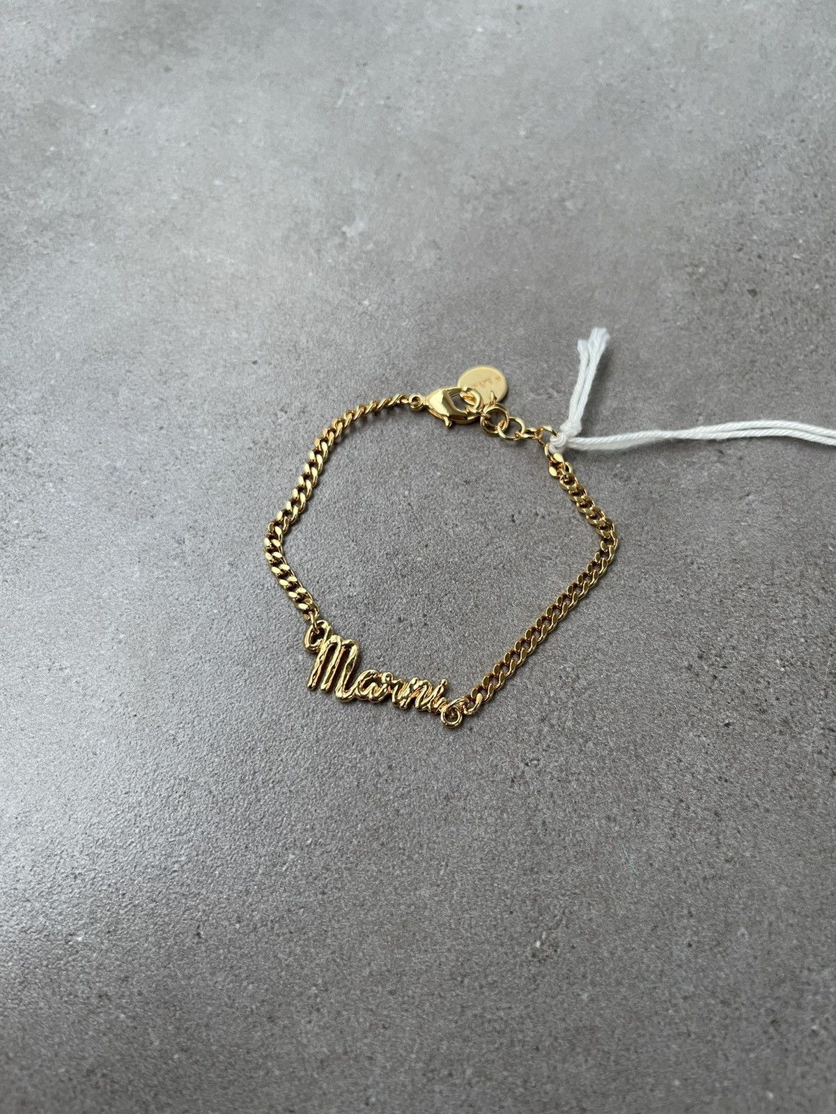 !DS! FW22 Marni Gold Logo Bracelet