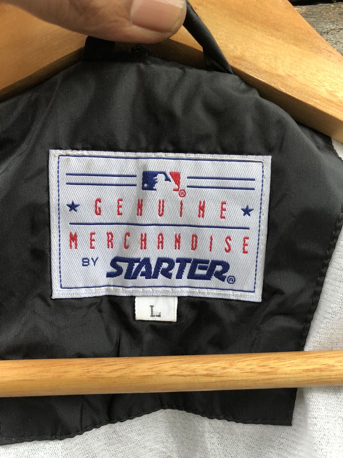 MLB Vintage 90s Starter MLB White Sox Thomas #35 Coach Jacket Size US L / EU 52-54 / 3 - 21 Thumbnail