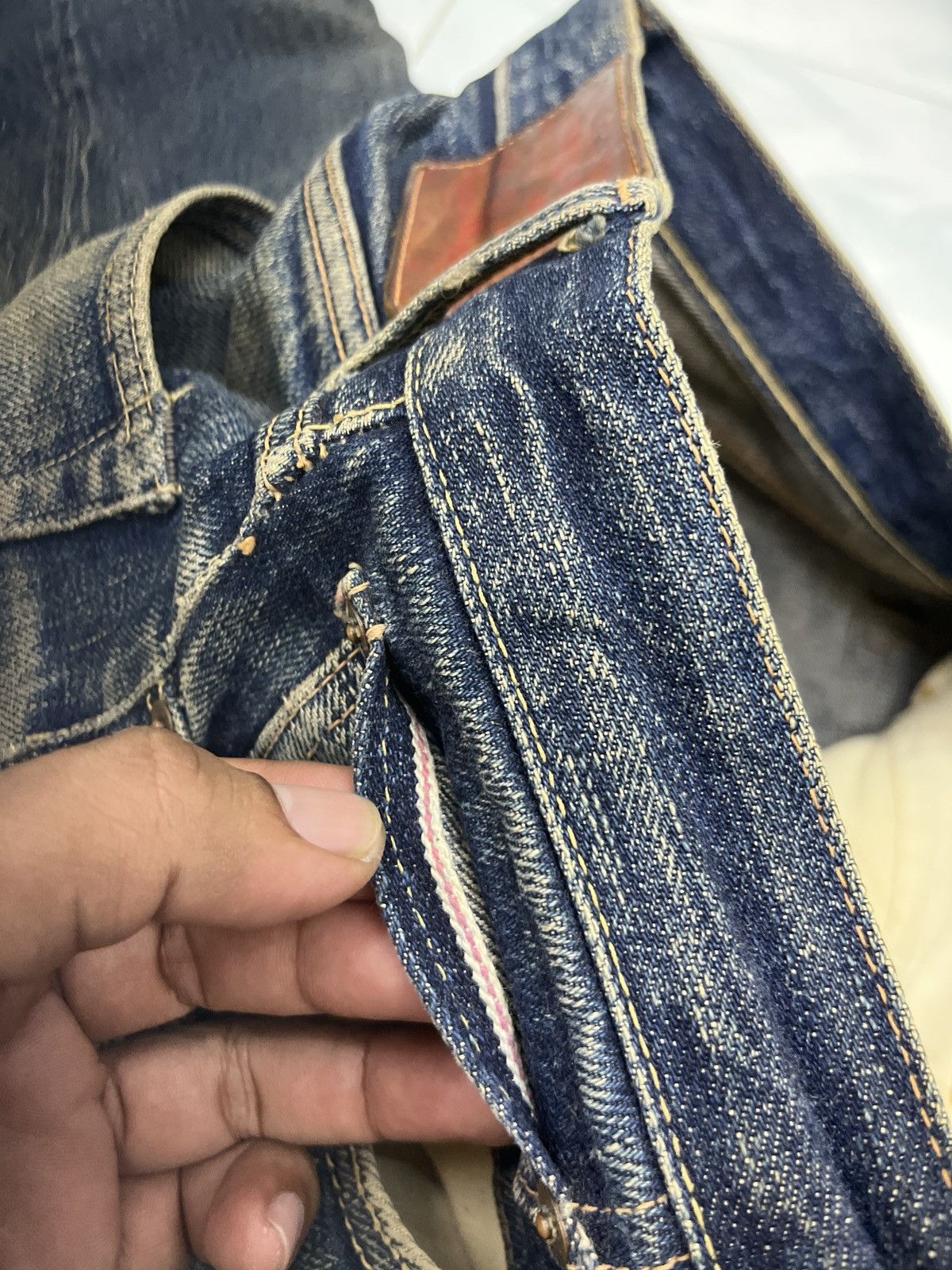 Vintage 🔥🔥🔥ARCHIVE VTG JELADO JAPAN FADED ART SELVEDGE DENIM Size US 31 - 12 Thumbnail