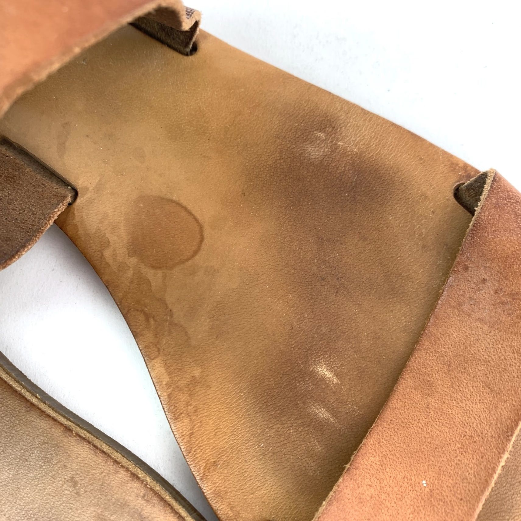 Vintage ZUZII Sandal Women's Brown Leather Ankle Strap Flat Size 7 Buckle Rubber Insole Upper Leather Casual Spring Summer 7 Womens Size US 7 / IT 37 - 4 Thumbnail