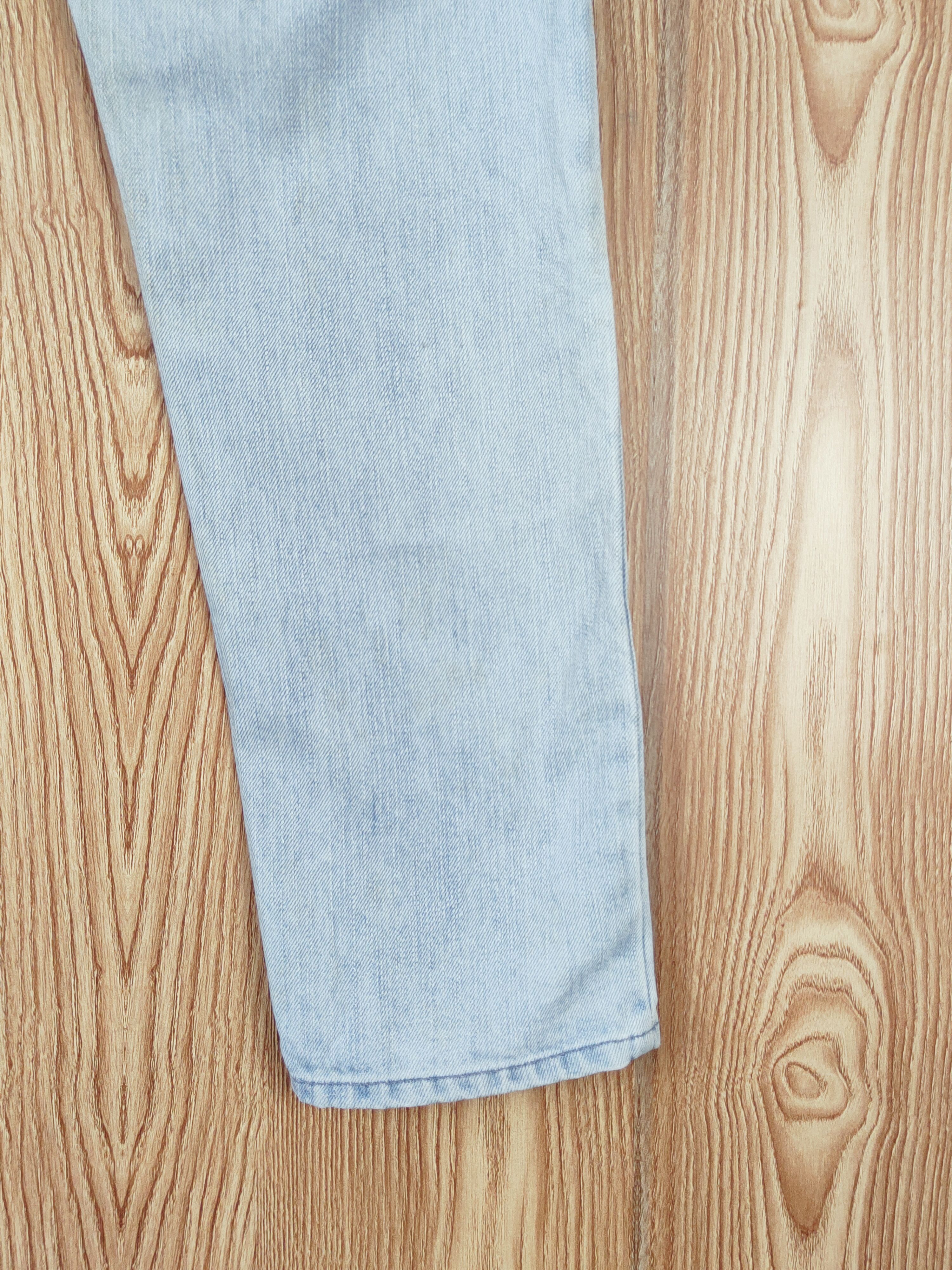 Japanese Brand One Way Blue Faded Distressed Ripped Jeans #W691 Size US 27 - 11 Thumbnail