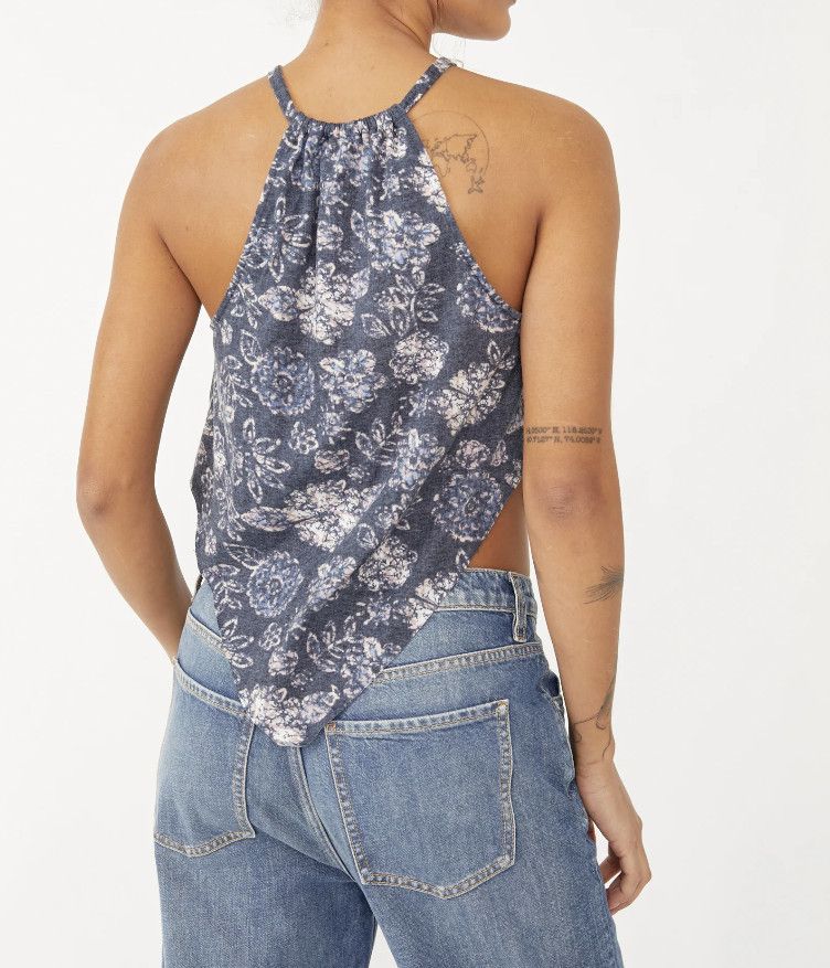 Free People Free People Daisy Tank in Navy Combo ( M ) Size M / US 6-8 / IT 42-44 - 3 Thumbnail