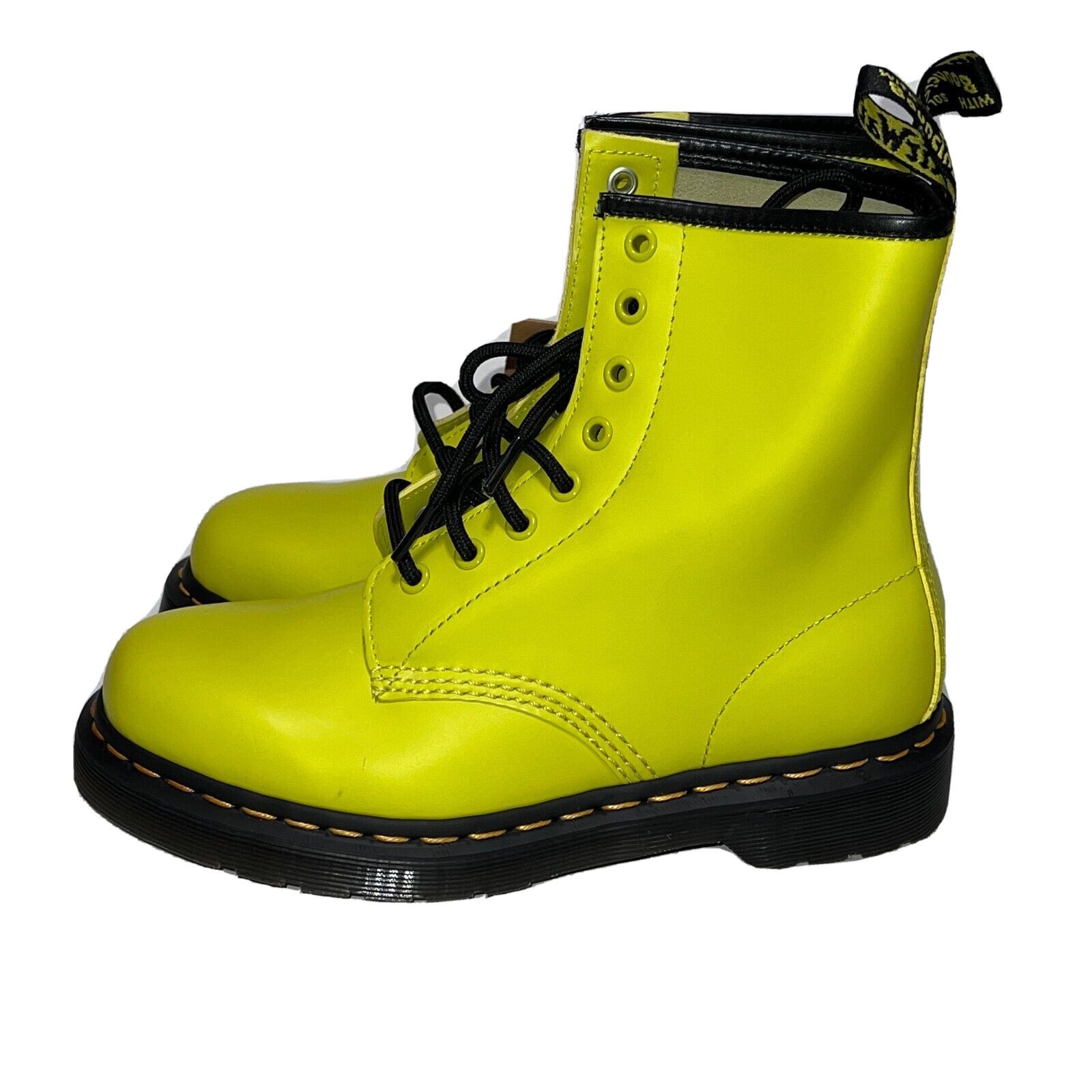 Dr. Martens Dr Martens 1460 8 Eye Combat Boots Yellow Women's Size 7 Size US 7 / IT 37 - 8 Thumbnail