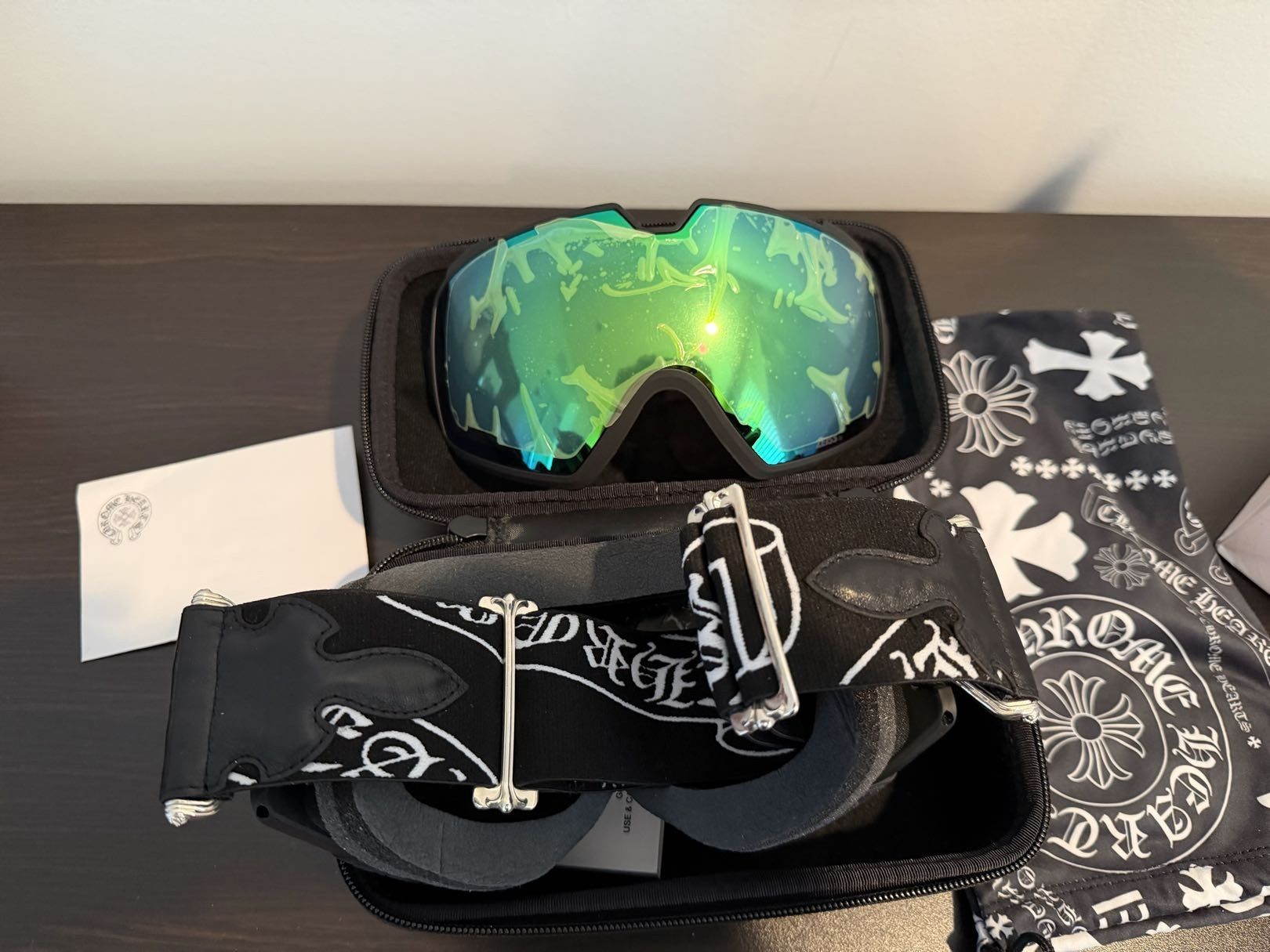 Chrome Hearts Chrome Hearts Silver Morning II Ski Goggles Black Size ONE SIZE - 2 Thumbnail
