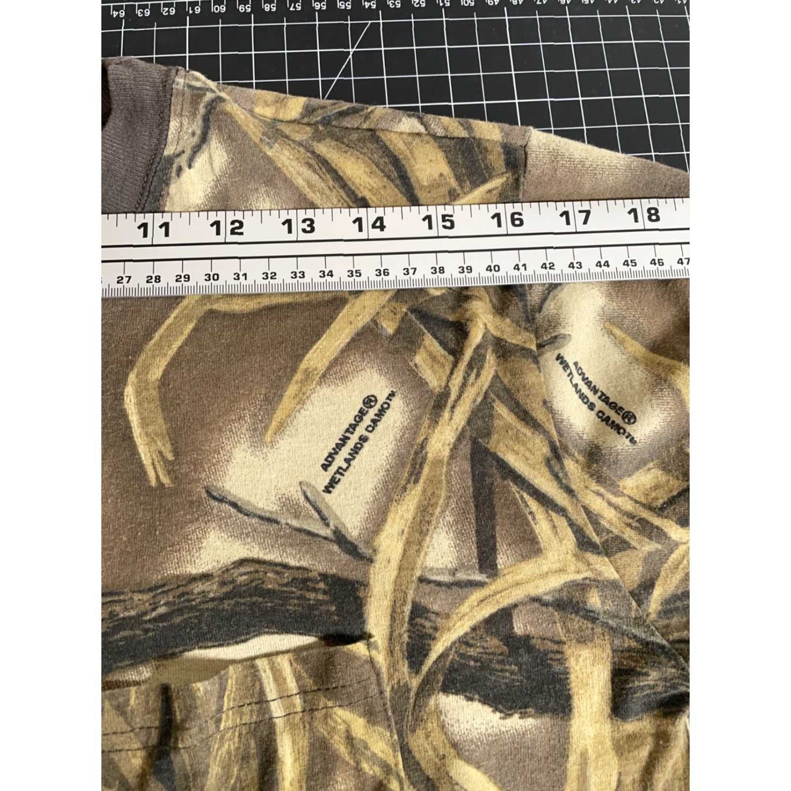 Vintage VTG Ranger Camo Long Sleeve Pocket T-Shirt Adult Small Wetlands Ranger Men Medium (Tag) Green Camouflage 50-50 Cotton-Polyester Size US S / EU 44-46 / 1 - 7 Thumbnail