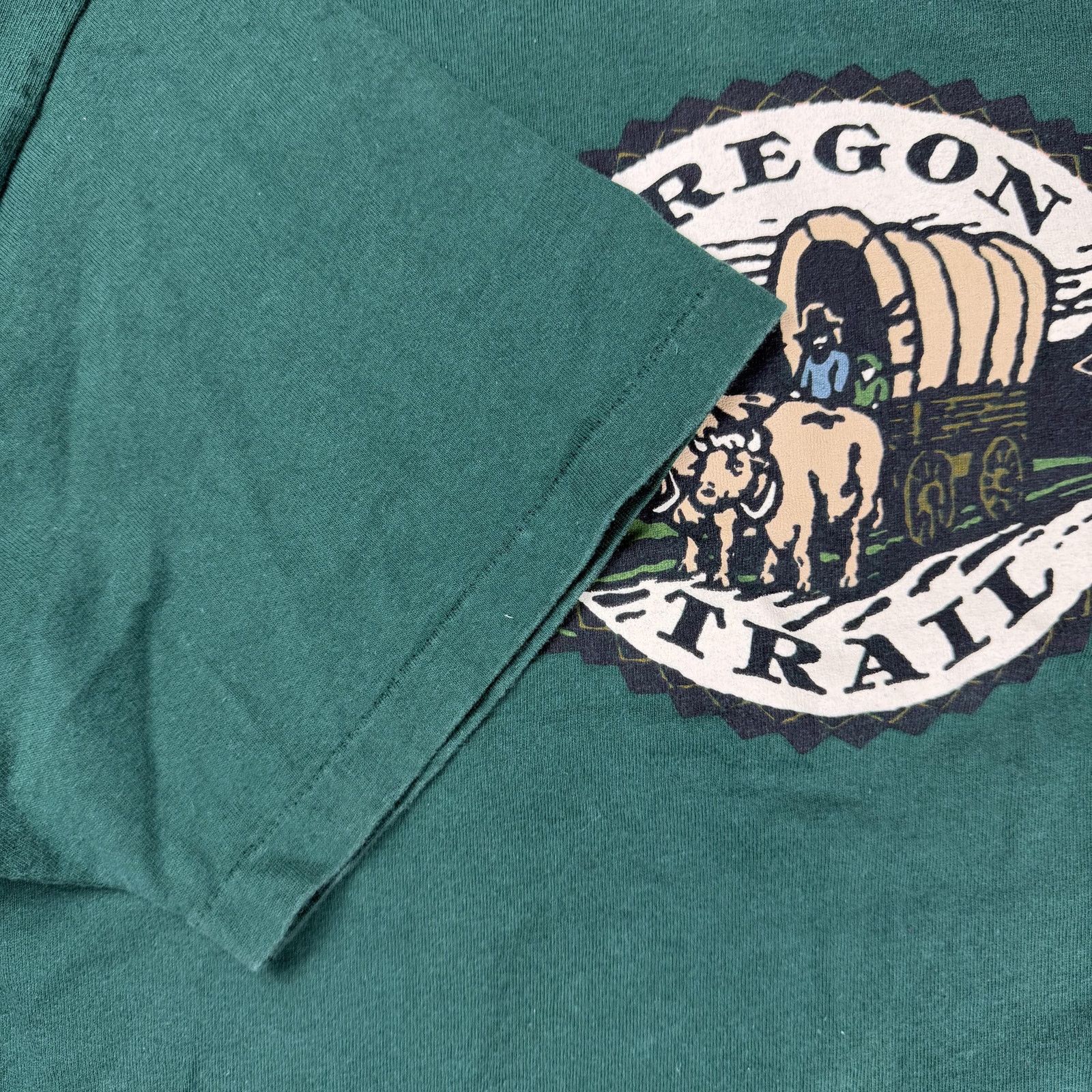Hanes Vintage 90s Heavyweight Oregon Trail Tee Large Single Stitch Size US L / EU 52-54 / 3 - 5 Thumbnail