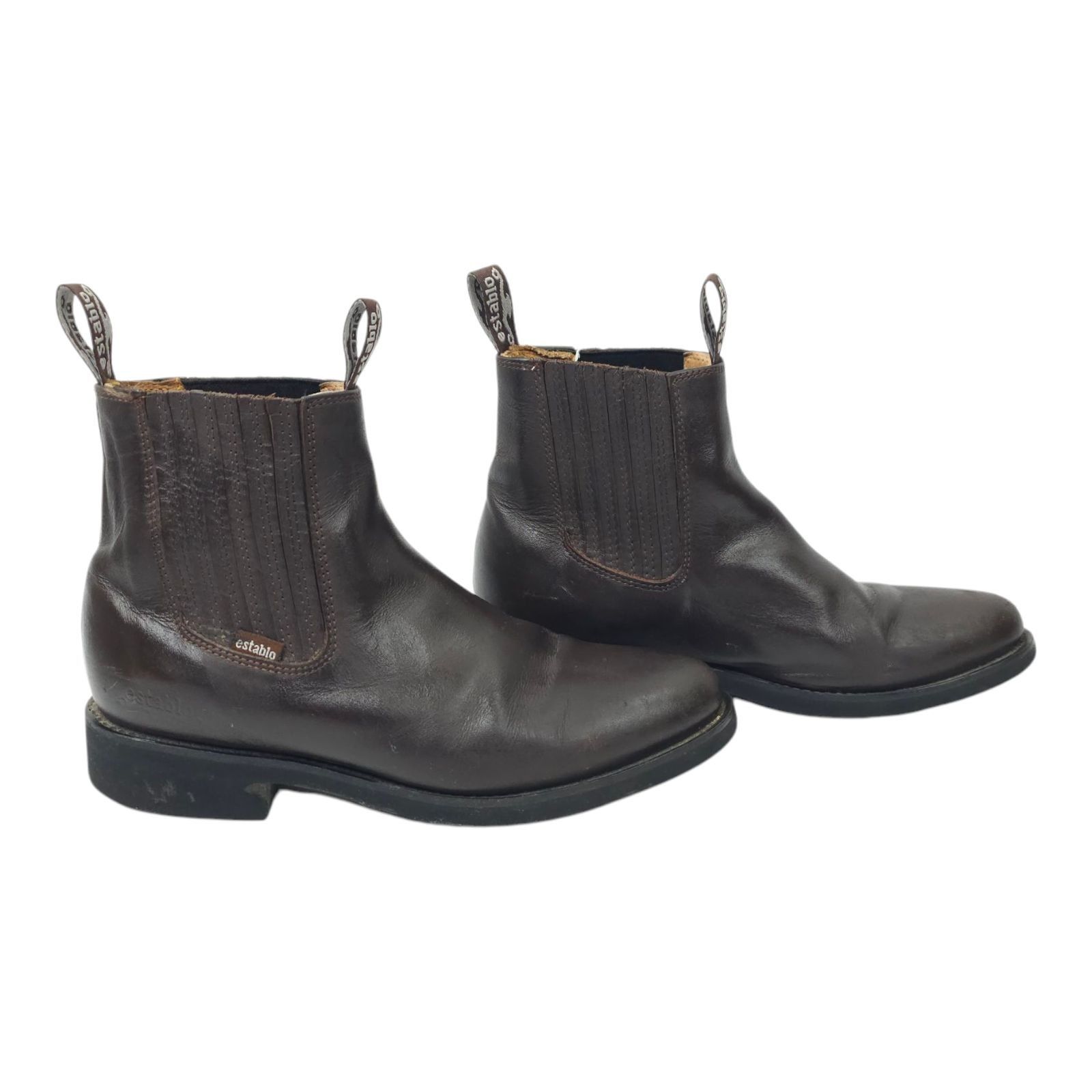 Other Establo Ankle Boot Mens Size US 8 Mex 27 EU 41 Pull On Brown Size US 8 / EU 41 - 16 Thumbnail