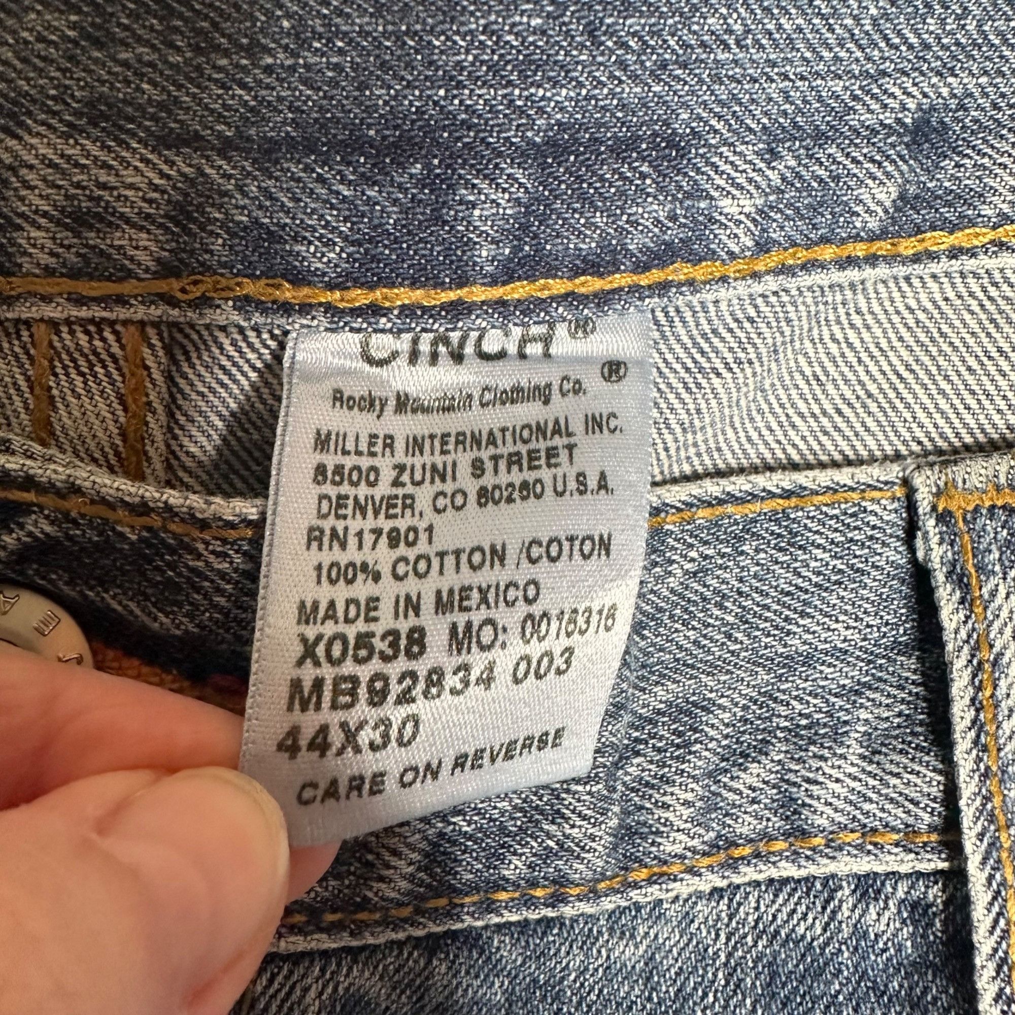 CINCH Cinch Men's White Label Relaxed Fit Jeans Sz 44x30 Size US 44 / EU 60 - 7 Thumbnail