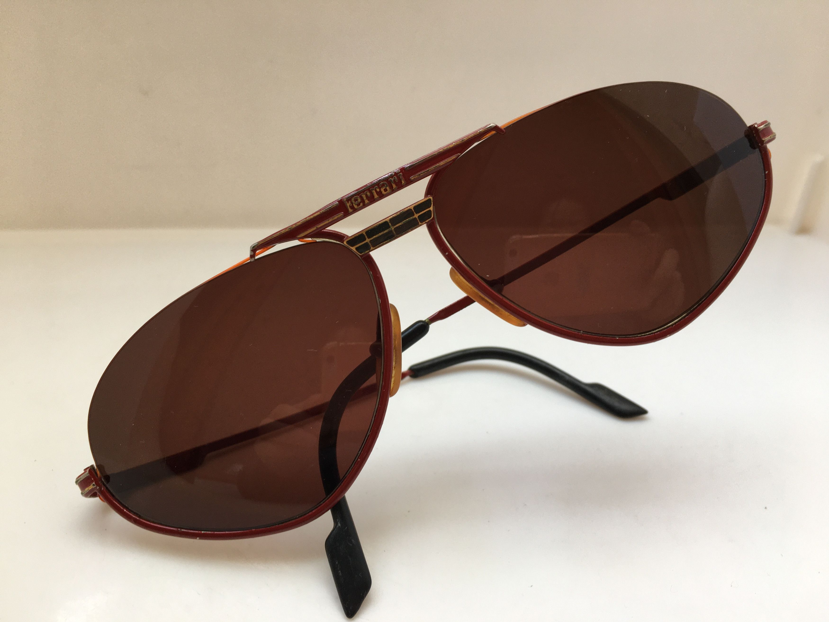 Ferrari Vintage Ferrari Red Sunglasses Frame Italy Size ONE SIZE - 5 Thumbnail