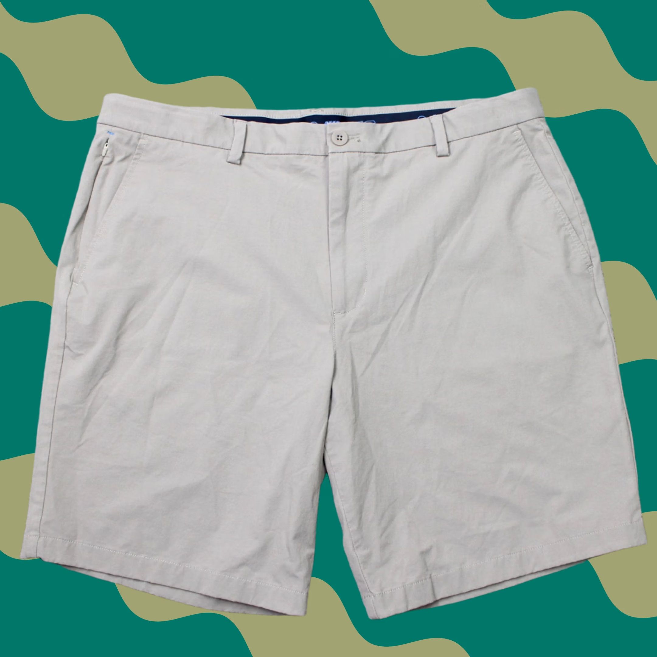 Vineyard Vines VINEYARD VINES OTG Shorts Mens 38 Beige 9" On the Go Performance Stretch Chino Casual Regular Inseam 9" Size US 38 / EU 54 - 1 Thumbnail