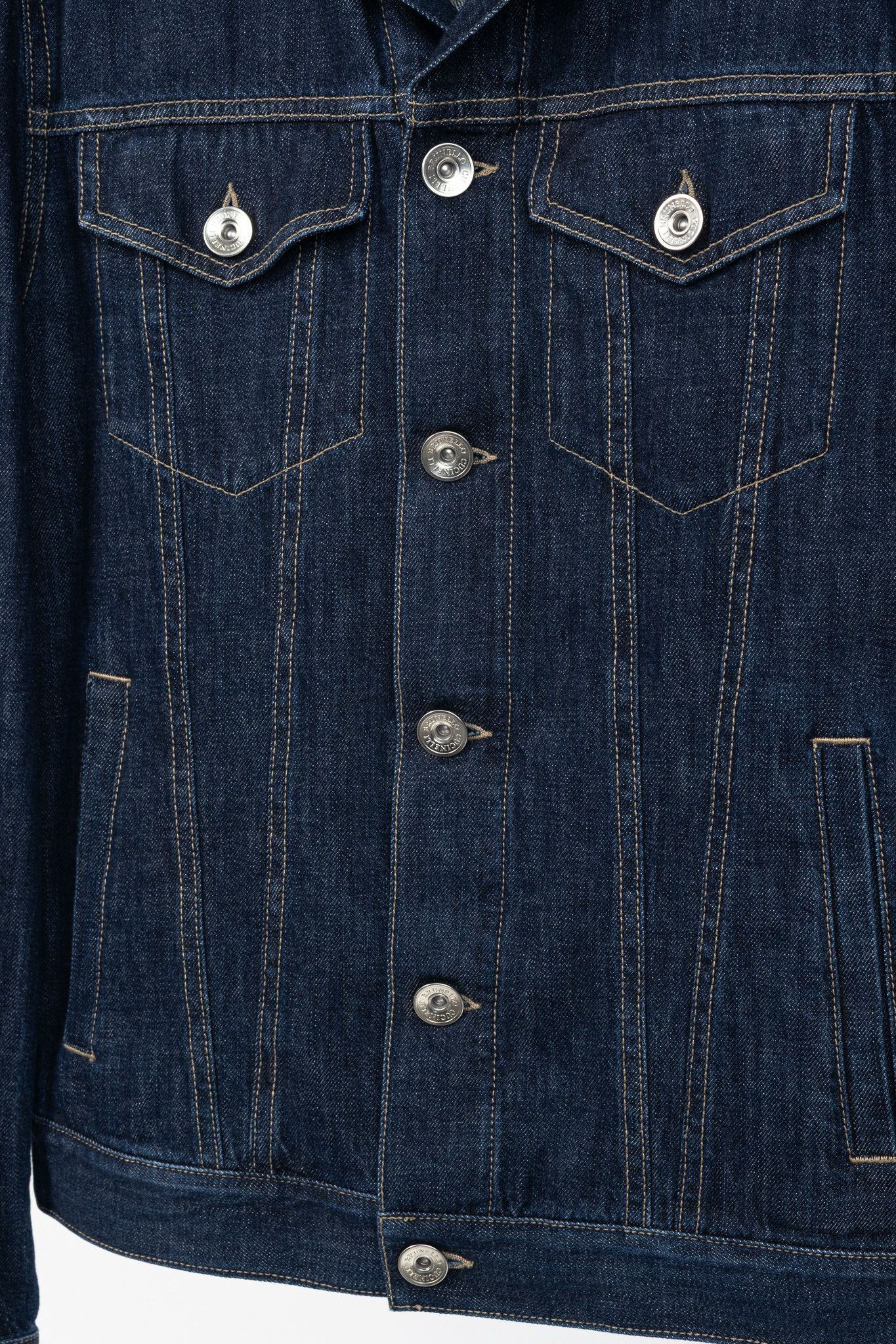 Brunello Cucinelli Brunello Cucinelli SS/22 Blue Cotton-Denim Jean Jacket Size US XS / EU 42 / 0 - 10 Thumbnail