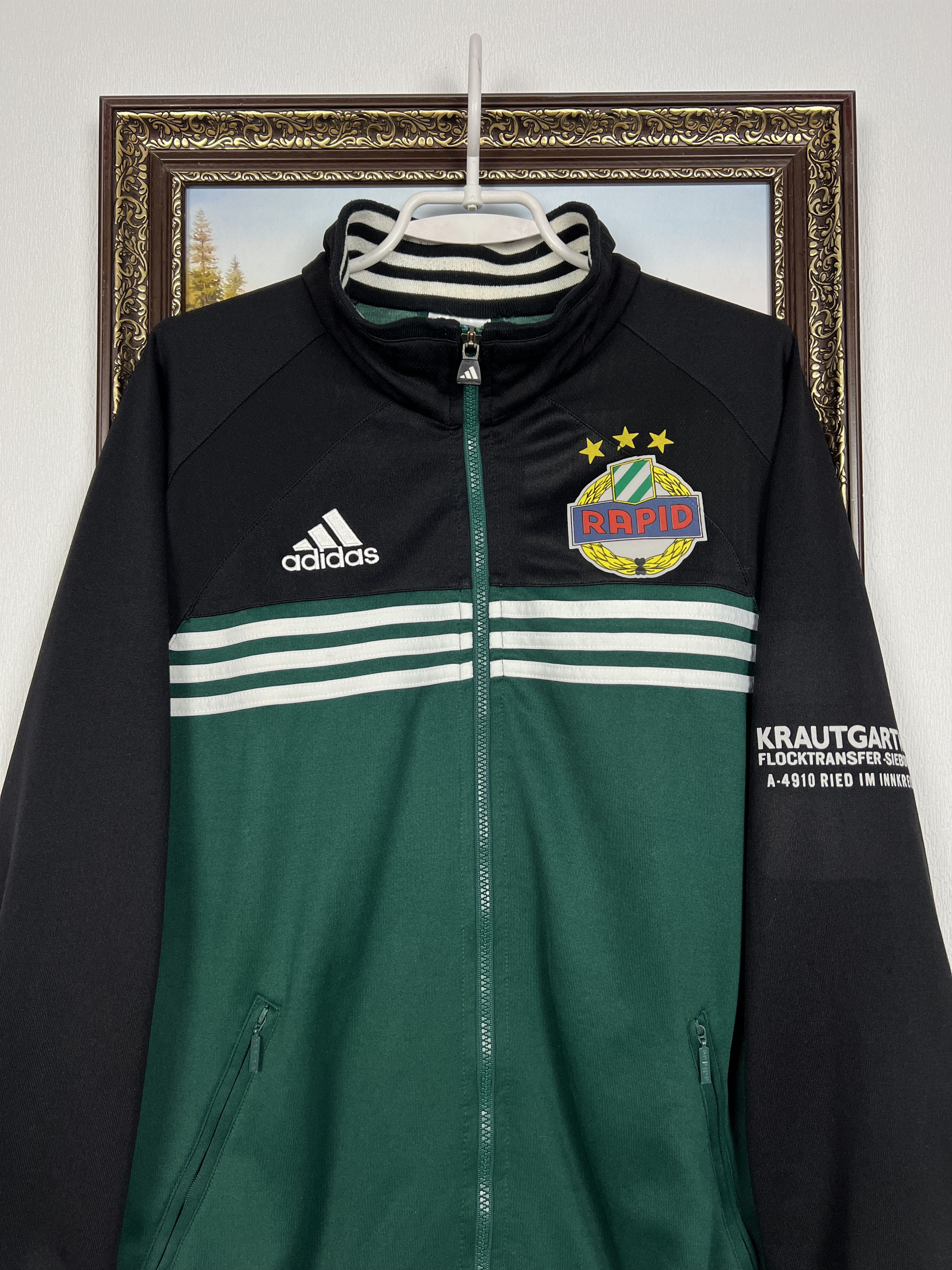 Adidas Vintage 90's Adidas SK Rapid Wien Football Jacket Soccer Size US L / EU 52-54 / 3 - 2 Thumbnail