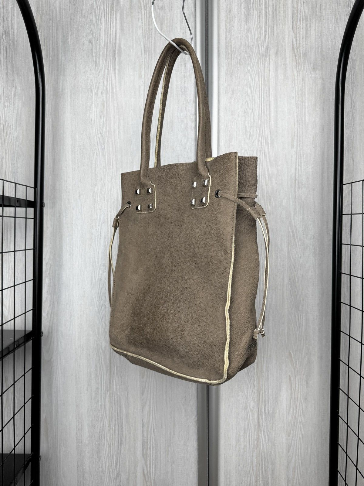 Orciani Orciani beige/grey soft leather tote bag Size ONE SIZE - 4 Thumbnail