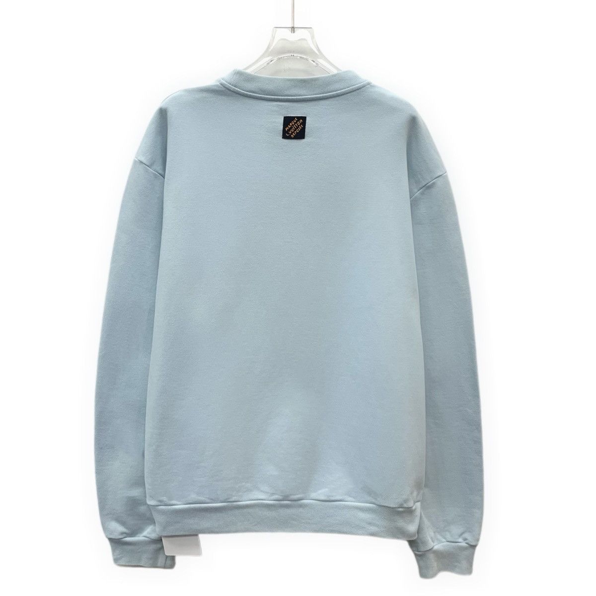 Louis Vuitton Louis Vuitton Light Blue Logo Letter Sweatshirt K26WX Size US XL / EU 56 / 4 - 2 Thumbnail