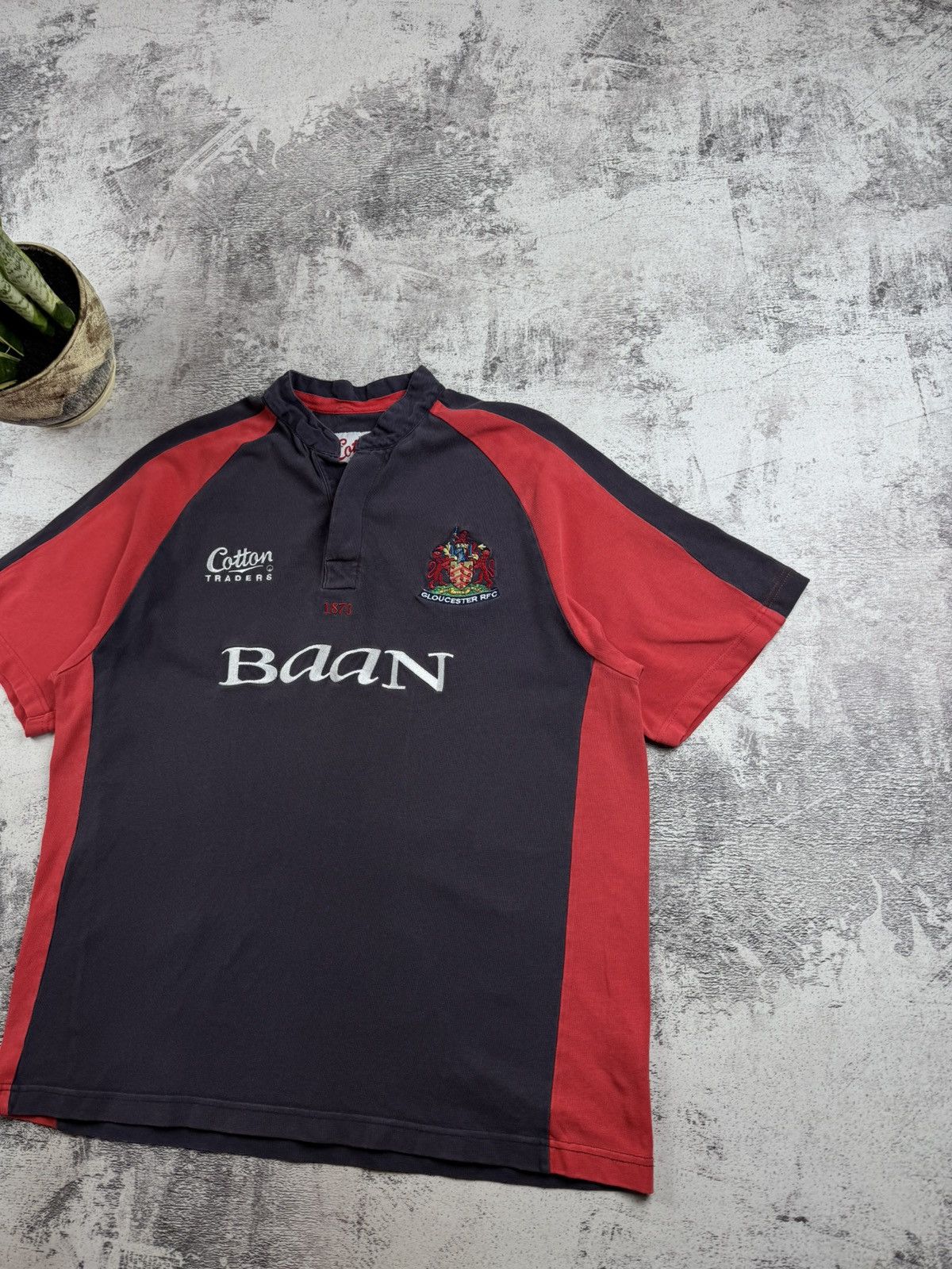 Cotton Traders Gloucester Rugby Shirt 2002 2003 Cotton Traders 00s Large Polo Jersey T Shirt Size US L / EU 52-54 / 3 - 3 Thumbnail