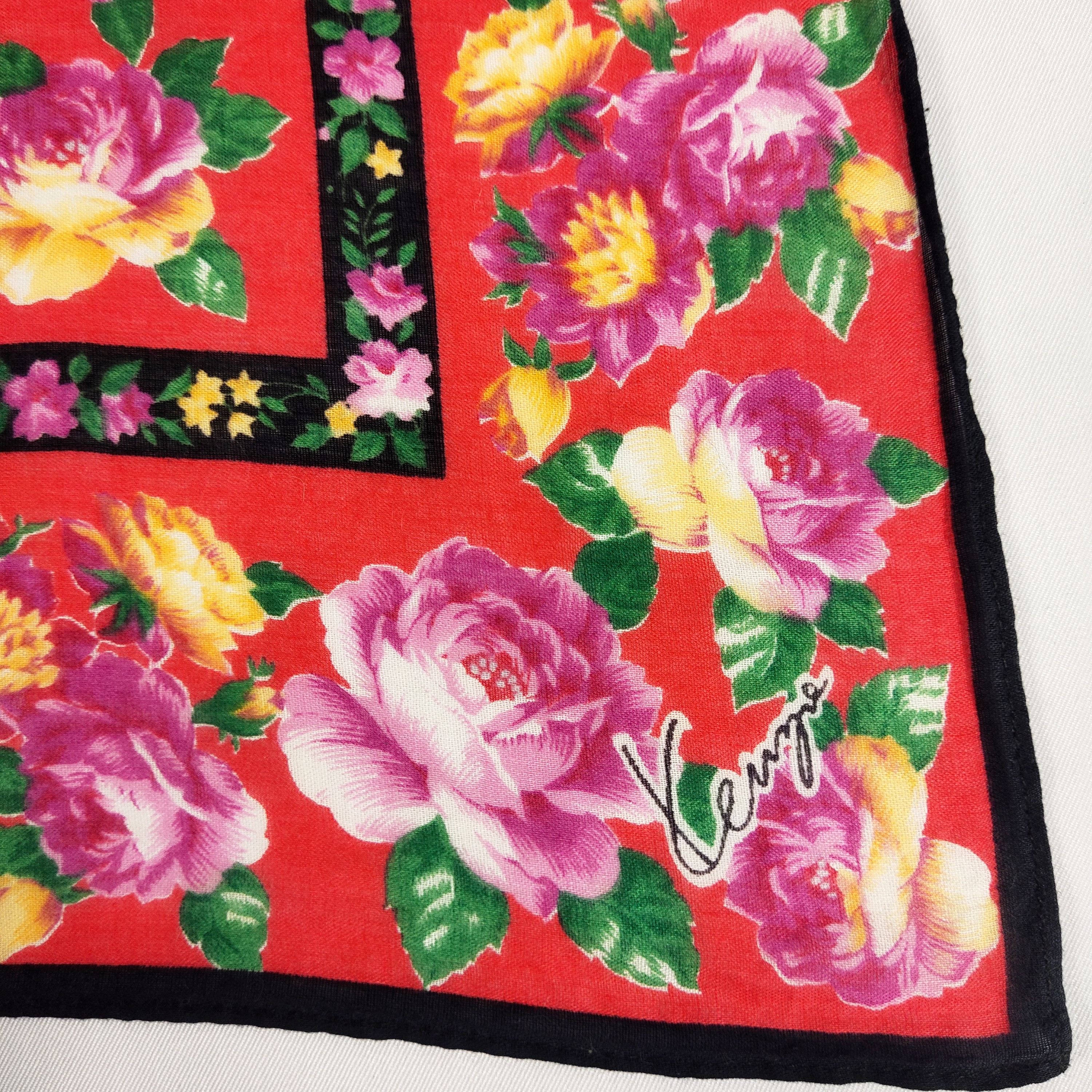 Kenzo × Vintage Kenzo Handkerchief / Handkerchief / Neckerchief FZ110 Size ONE SIZE - 5 Thumbnail