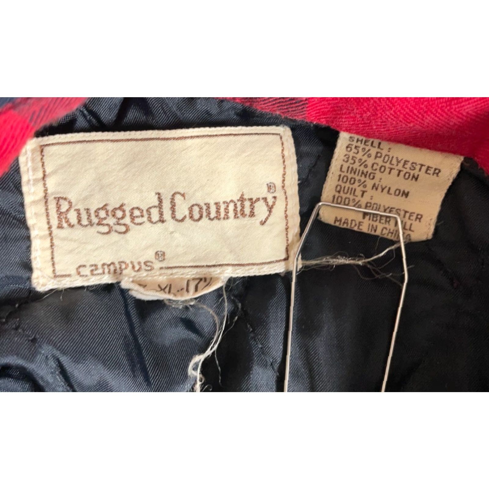 Vintage VINTAGE Campus 80s Quilted Lined Flannel Shirt Jacket XL Red Black Buffalo Plaid Mens Size US XL / EU 56 / 4 - 3 Thumbnail