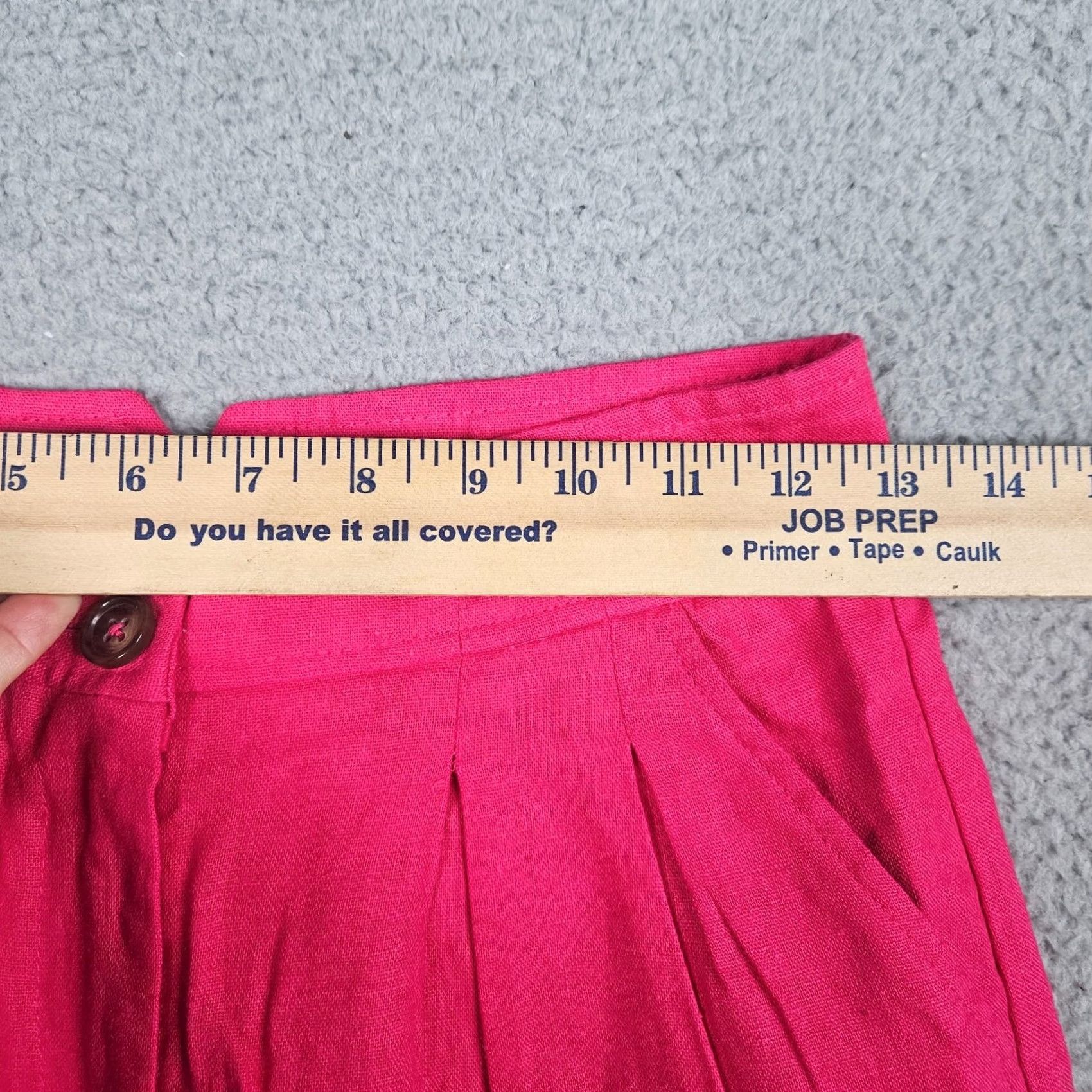 Jason Wu JASON WU Women's Pleated Fuscia Linen Blend Rayon Short Size 2 Shirt Adult Pink Regular Flatfront Pleated Slim Type: None Size 26" / US 2 / IT 38 - 4 Thumbnail