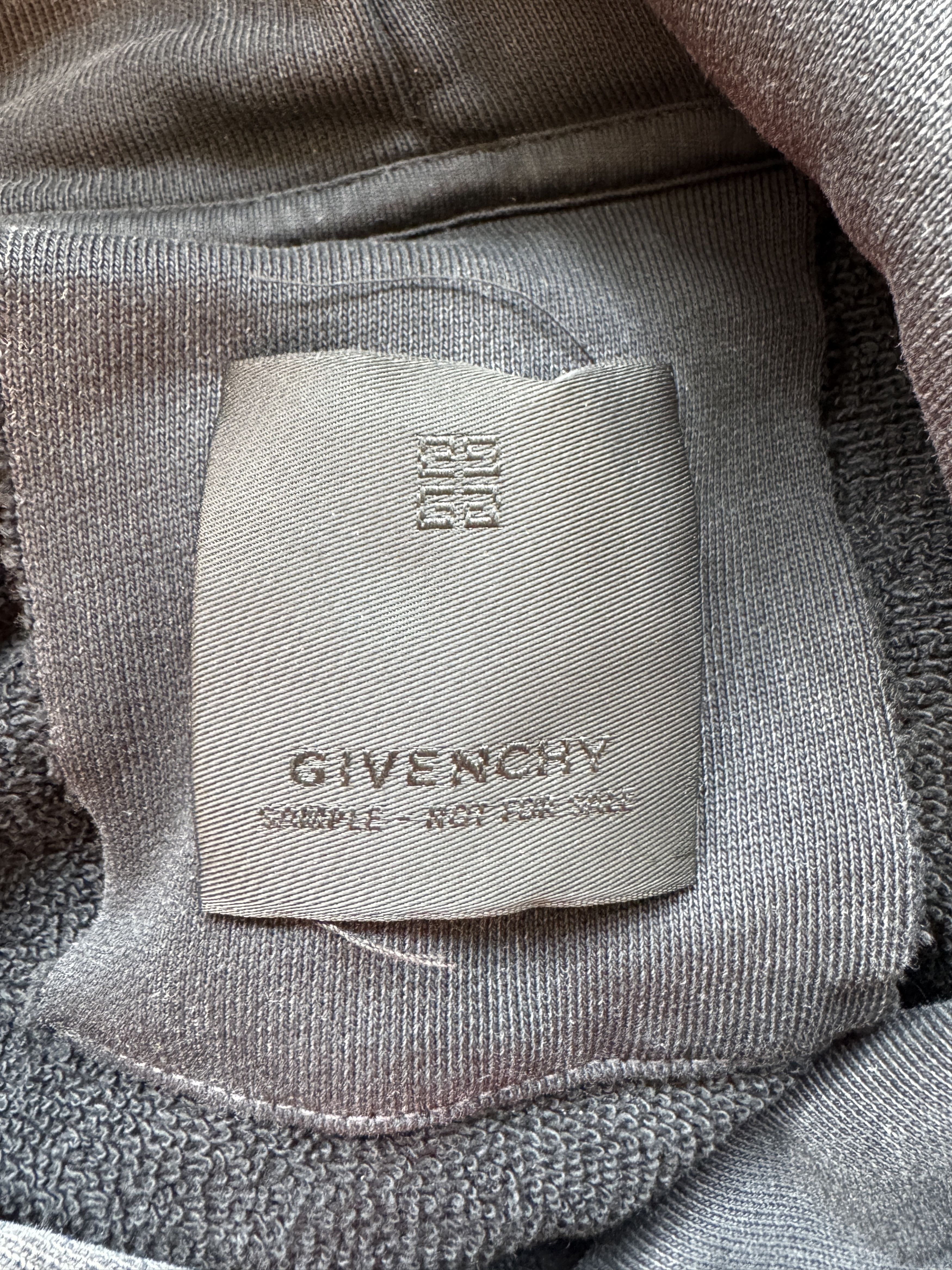 Givenchy SAMPLE Oversized washed black logo hoodie Size US XL / EU 56 / 4 - 15 Thumbnail