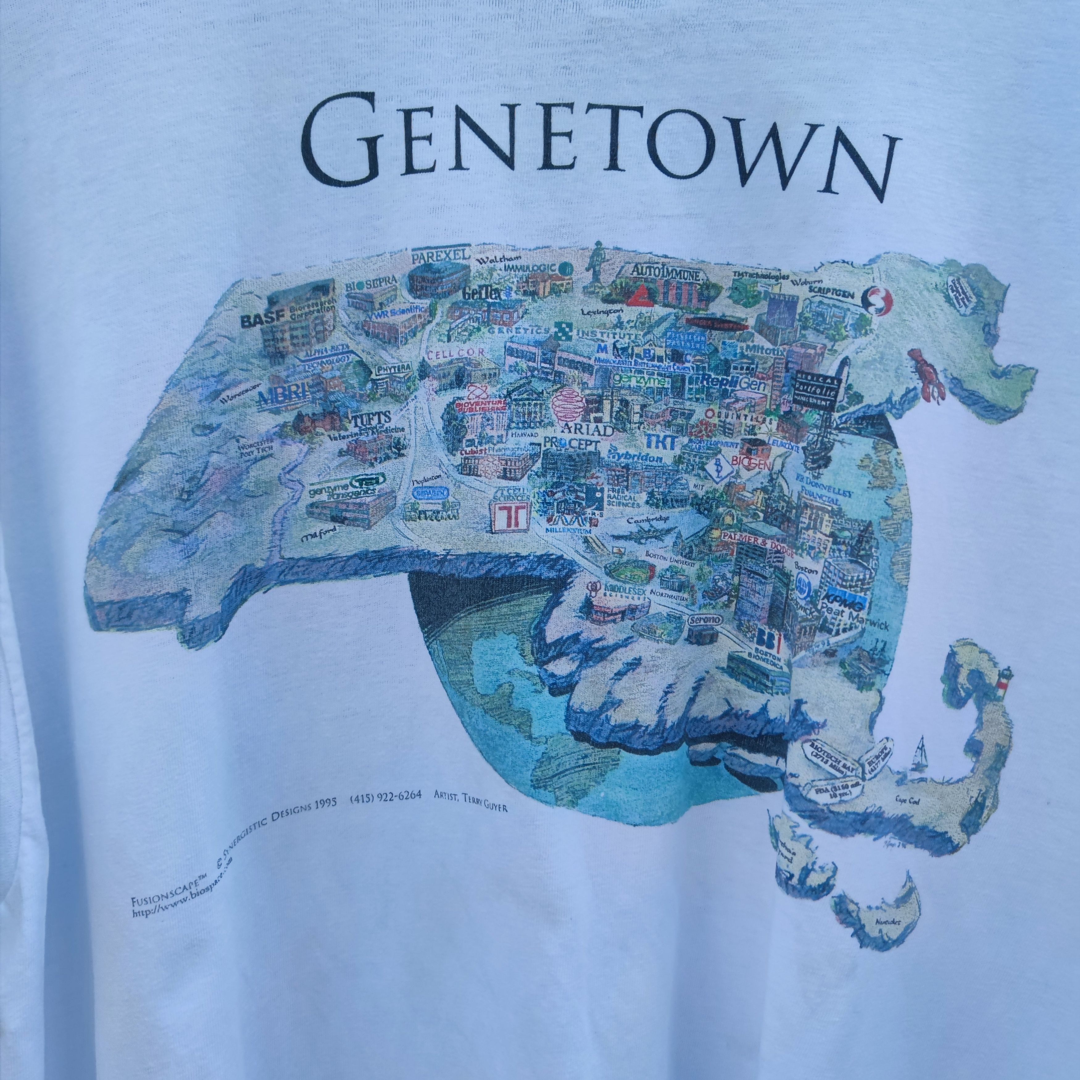 Vintage Terry Guyer Historical Map Collection Art T Shirt Size US XL / EU 56 / 4 - 4 Thumbnail