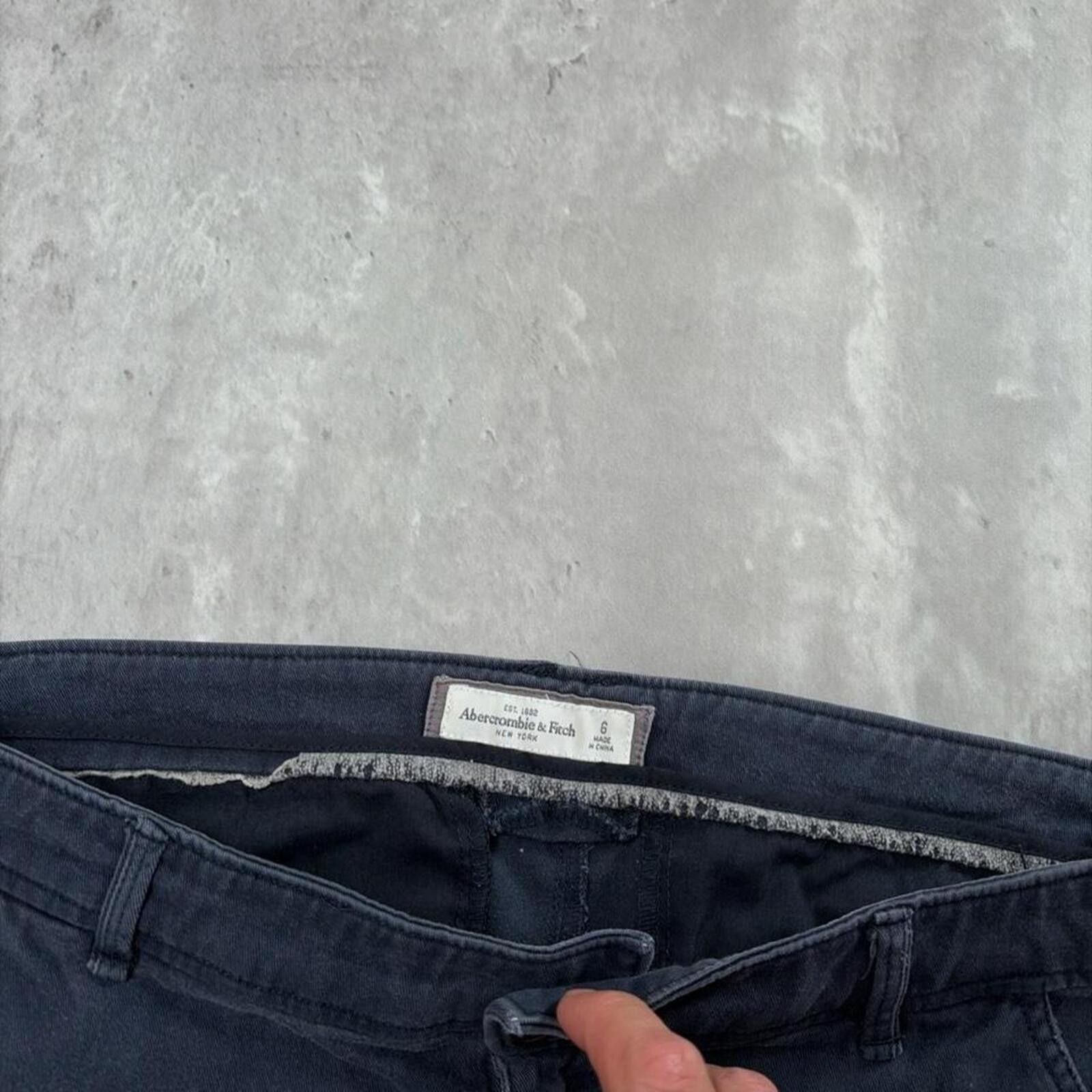 Abercrombie & Fitch Y2K Navy Abercrombie & Fitch Grunge Mini Skater Shorts Size 25" / US 0 / IT 36 - 5 Thumbnail