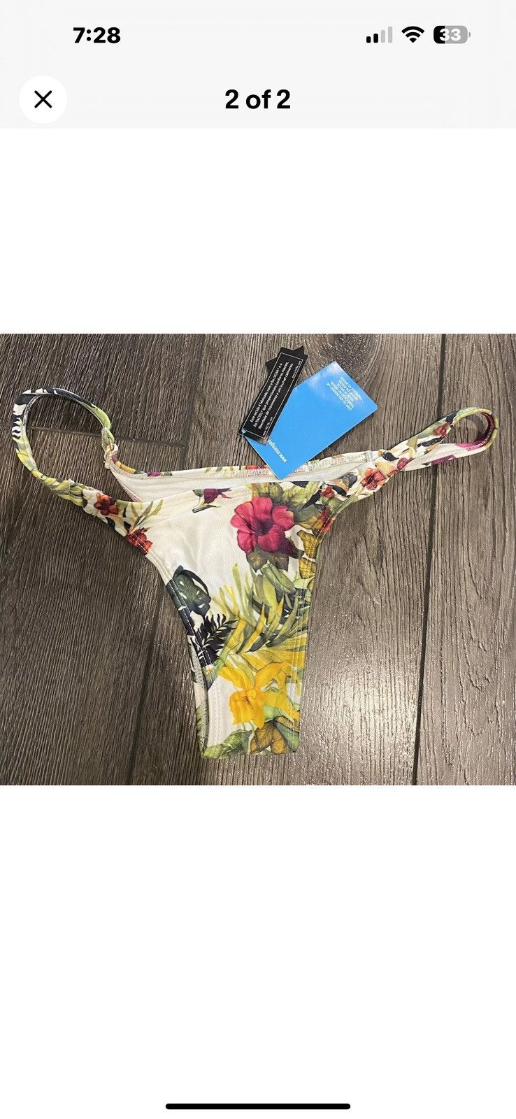 Other NEW W/TAGS Floral Swim Suit Bottom Size 30" / US 8 / IT 44 - 1 Thumbnail