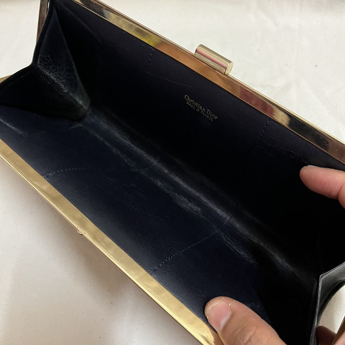 Christian Dior Monsieur × Dior × Vintage Authentic Christian Dior Leather Cluthbag Size ONE SIZE - 6 Thumbnail