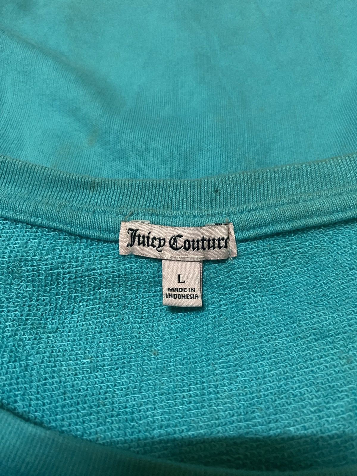 Juicy Couture Turquoise Juicy Couture Insta Glam In Detailing Sweatshirt Size M / US 6-8 / IT 42-44 - 3 Thumbnail