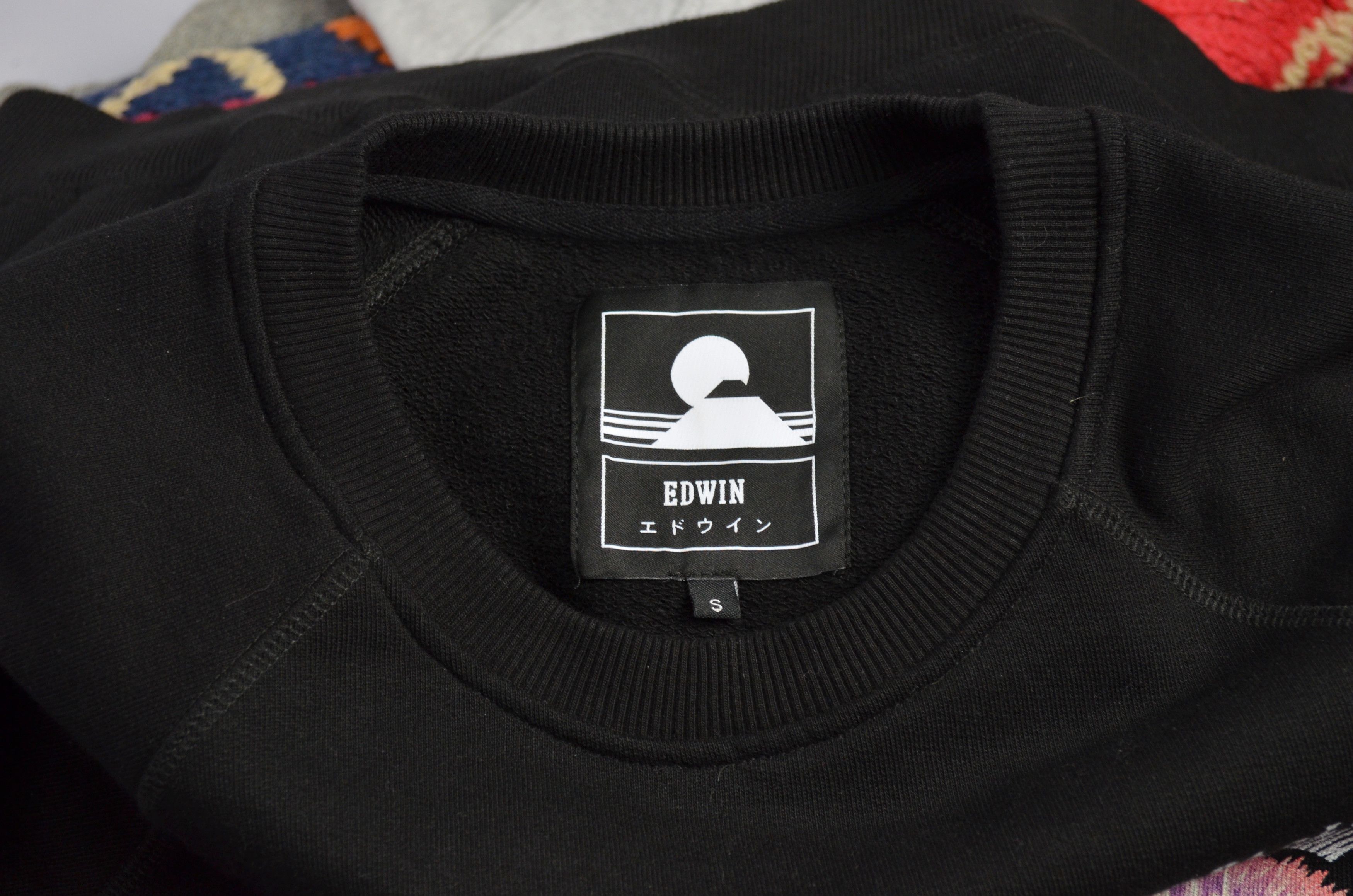 Edwin EDWIN Hana No Shita Mens Sweatshirt Black Size S P2P 22'8" Size US S / EU 44-46 / 1 - 17 Thumbnail