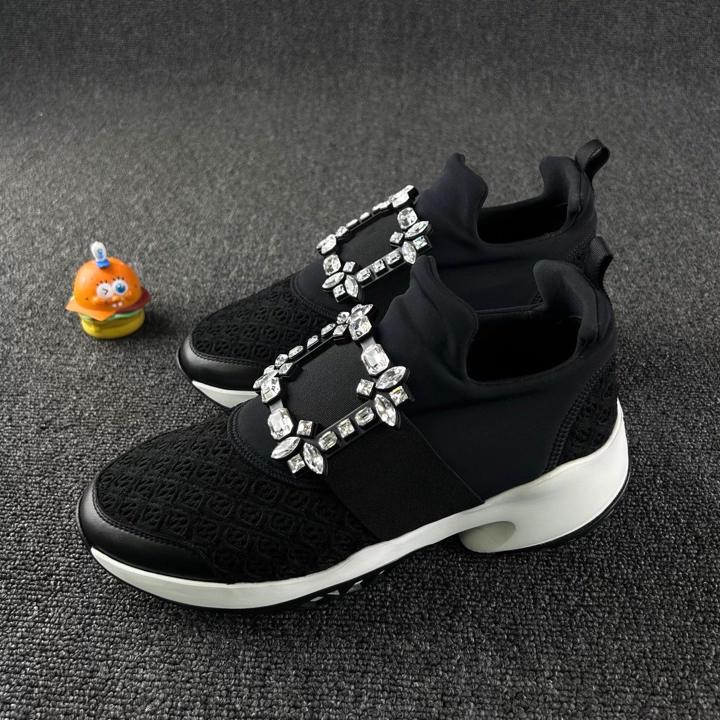 Roger Vivier Roger Vivier Crystal Buckle Sneakers 39 Lightly Worn Size US 8 / IT 38 - 1 Thumbnail