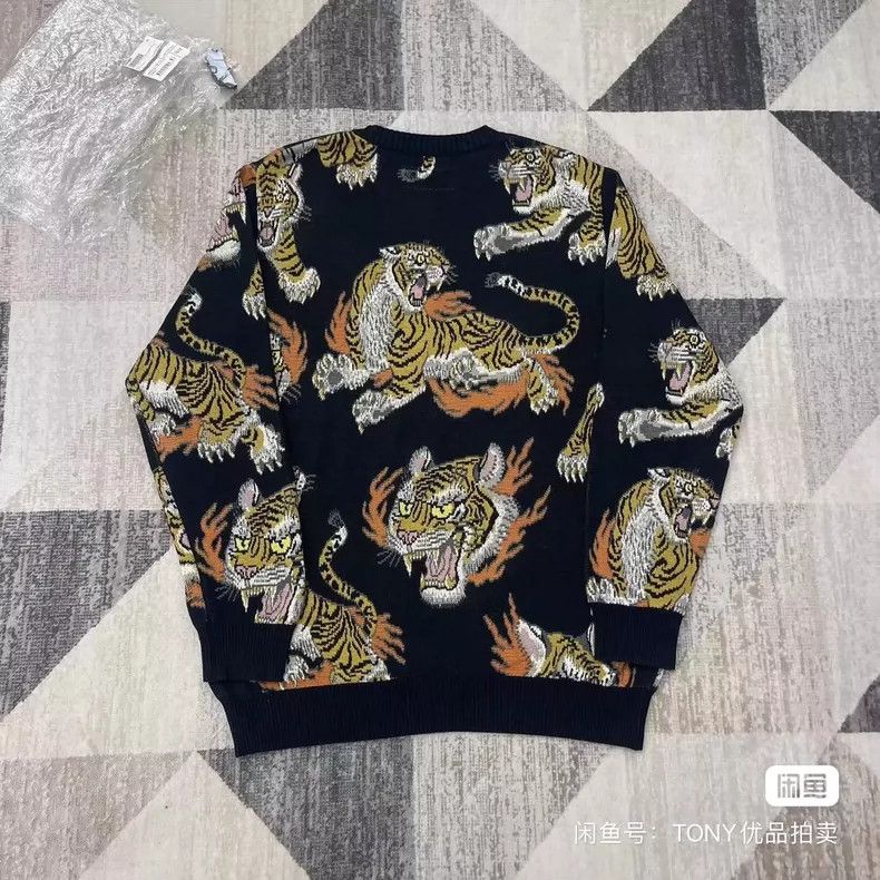 Wacko Maria Wacko Maria Japanese Made Full Print Tiger Knit Sweater Size US L / EU 52-54 / 3 - 3 Thumbnail