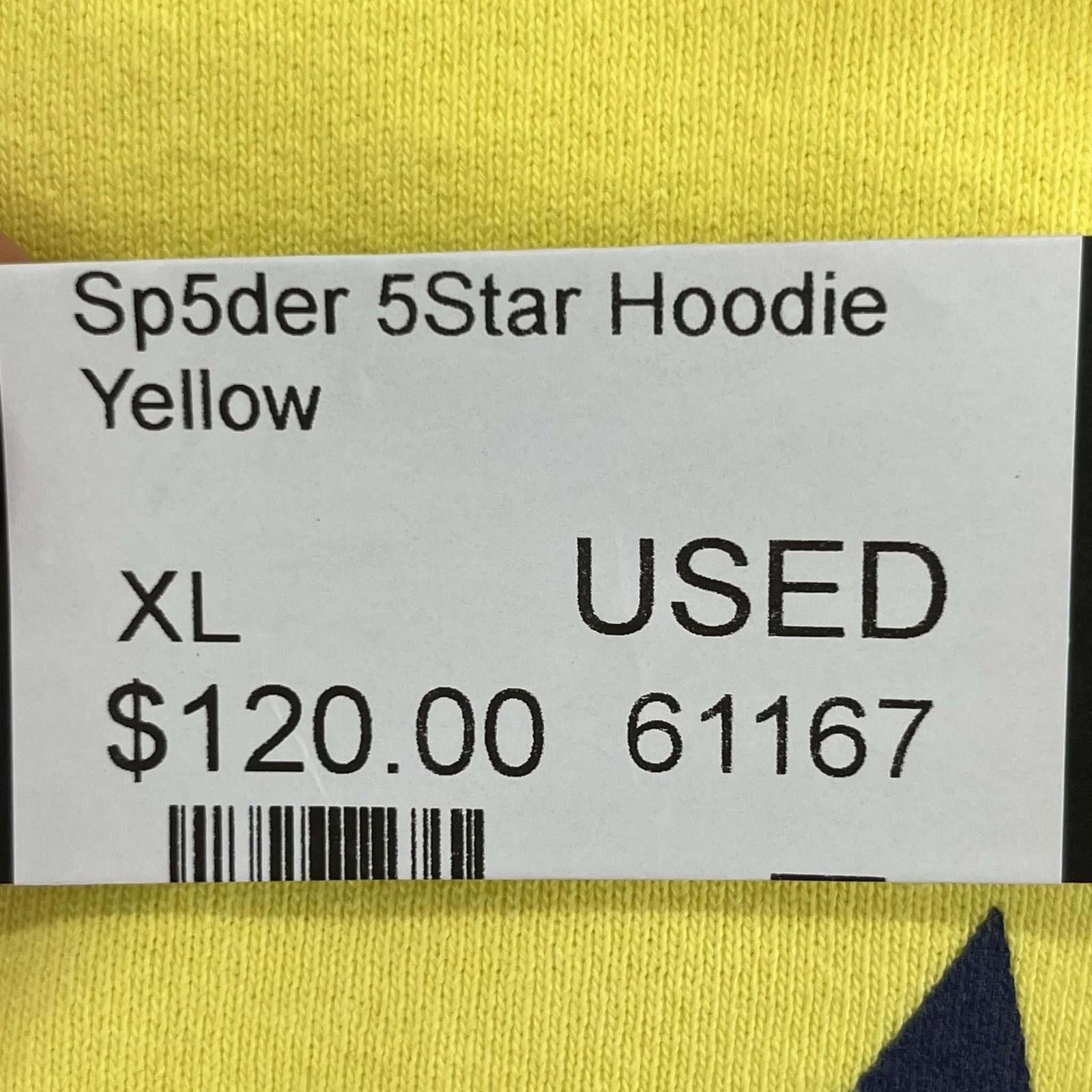 Sp5der Sp5der 5Star Hoodie Yellow XL Used Size US XL / EU 56 / 4 - 7 Thumbnail