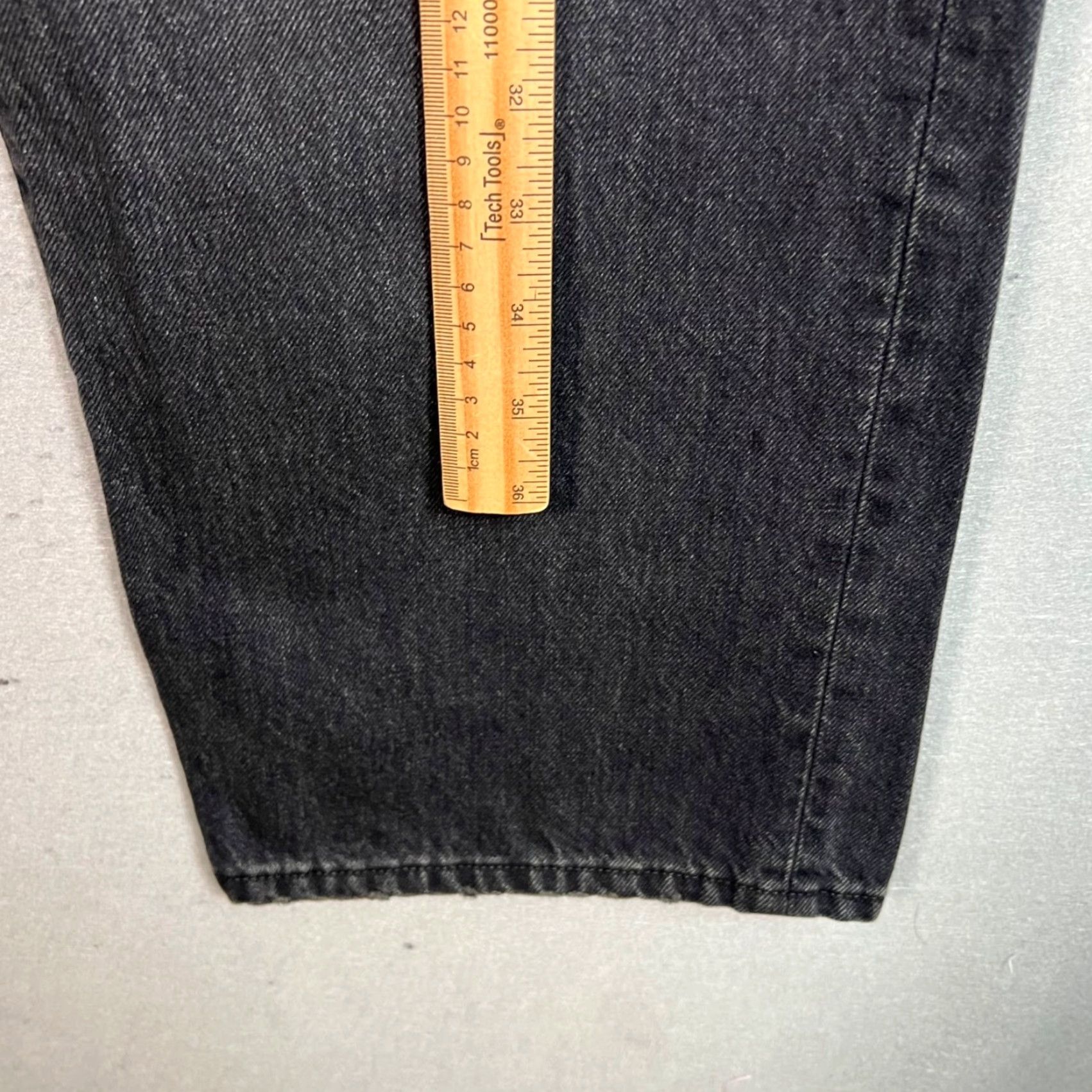 Edwin Edwin Womens 33 Black Jeans Straight Leg Denim Cotton 5-Pocket Modern Fit Womens Jeans Size 24" / US 00 / IT 34 - 6 Thumbnail