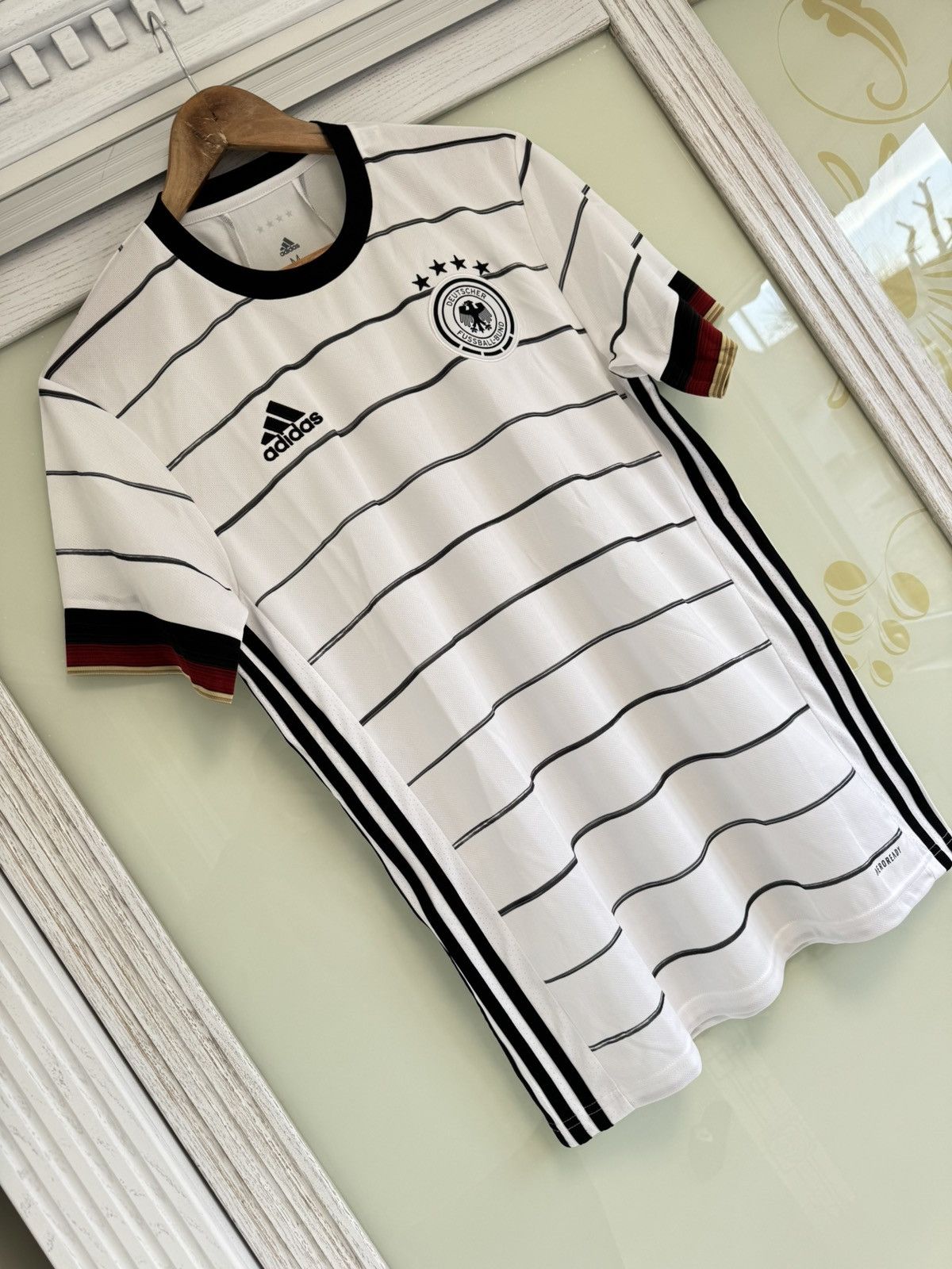 Adidas Germany 2020-2021 Home Soccer Jersey Football Kit Shirt Size US M / EU 48-50 / 2 - 4 Thumbnail