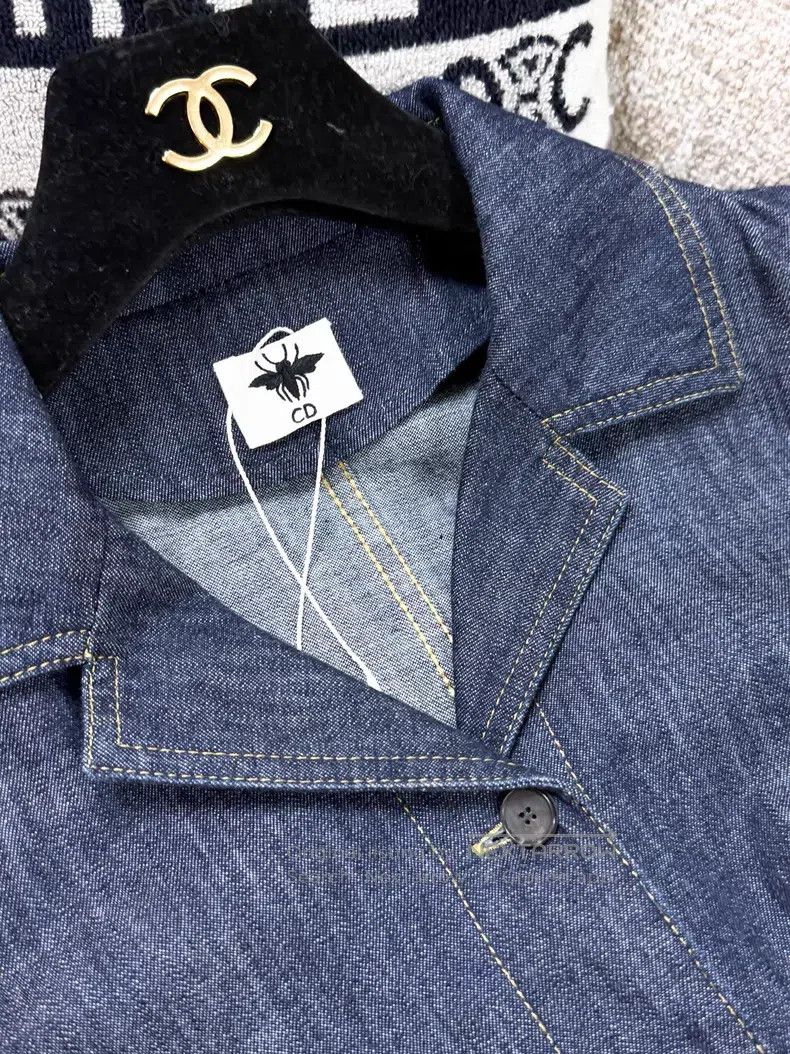 Dior Dior Denim short-sleeved dress Size XXS / US 00 / IT 34 - 5 Thumbnail