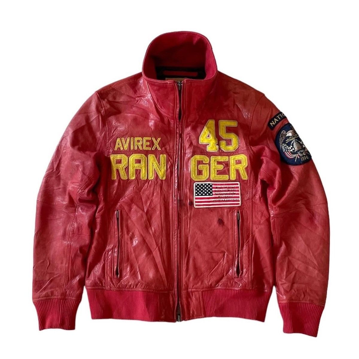 Avirex 💸BINDING OFFER💸AVIREX Goatskin Leather Bomber Jacket Size US M / EU 48-50 / 2 - 2 Thumbnail