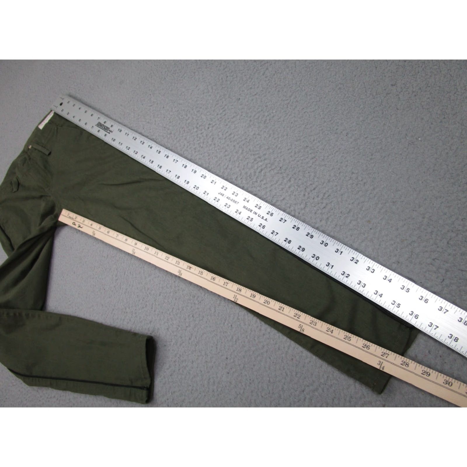 Rag & Bone Rag & Bone Pants Womens 25 Green Army Military Chino Skinny Mid-rise Military Theme Womens 25 Waist 28in Cotton Twill Regular Inseam 28in Size 42" / US 20 - 3 Thumbnail