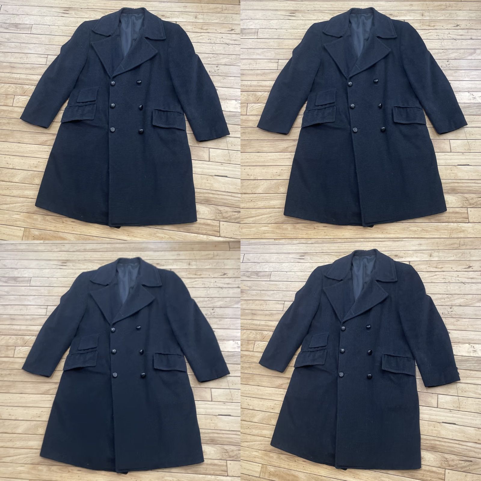 Doublet VINTAGE Robert Hall Westerfield Wool Trench Coat Men Double Breasted Black Wool 54 EU 42 US 42 Regular Coat Boys Mens Size US XS / EU 42 / 0 - 10 Thumbnail