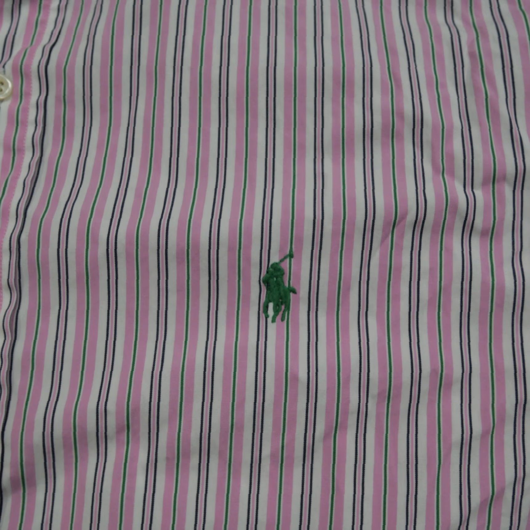 Polo Ralph Lauren Polo Ralph Lauren Shirt Mens XL Pink Striped Button-Up Small Pony Stanton Size US XL / EU 56 / 4 - 2 Thumbnail