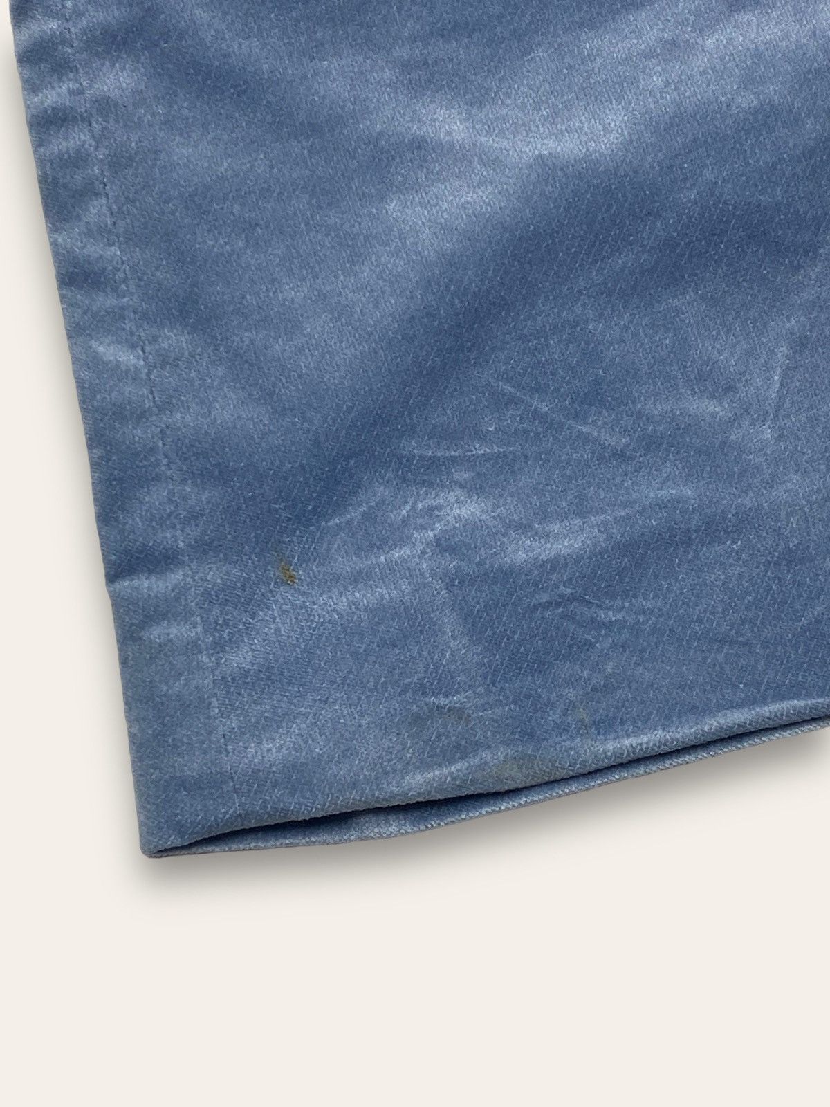 Alexander McQueen Vintage ALEXANDER MCQUEEN Velour Pastel Blue Pants Size 27" / US 4 / IT 40 - 14 Thumbnail