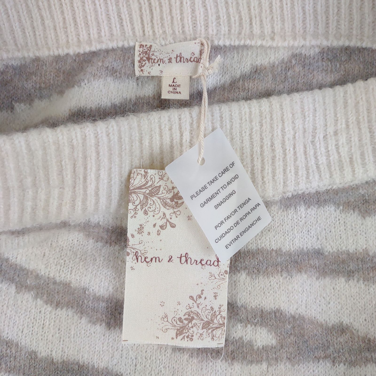 Other NWT Hem & Thread Animal Print Sweater Short Mini Skirt Size 30" / US 8 / IT 44 - 3 Thumbnail