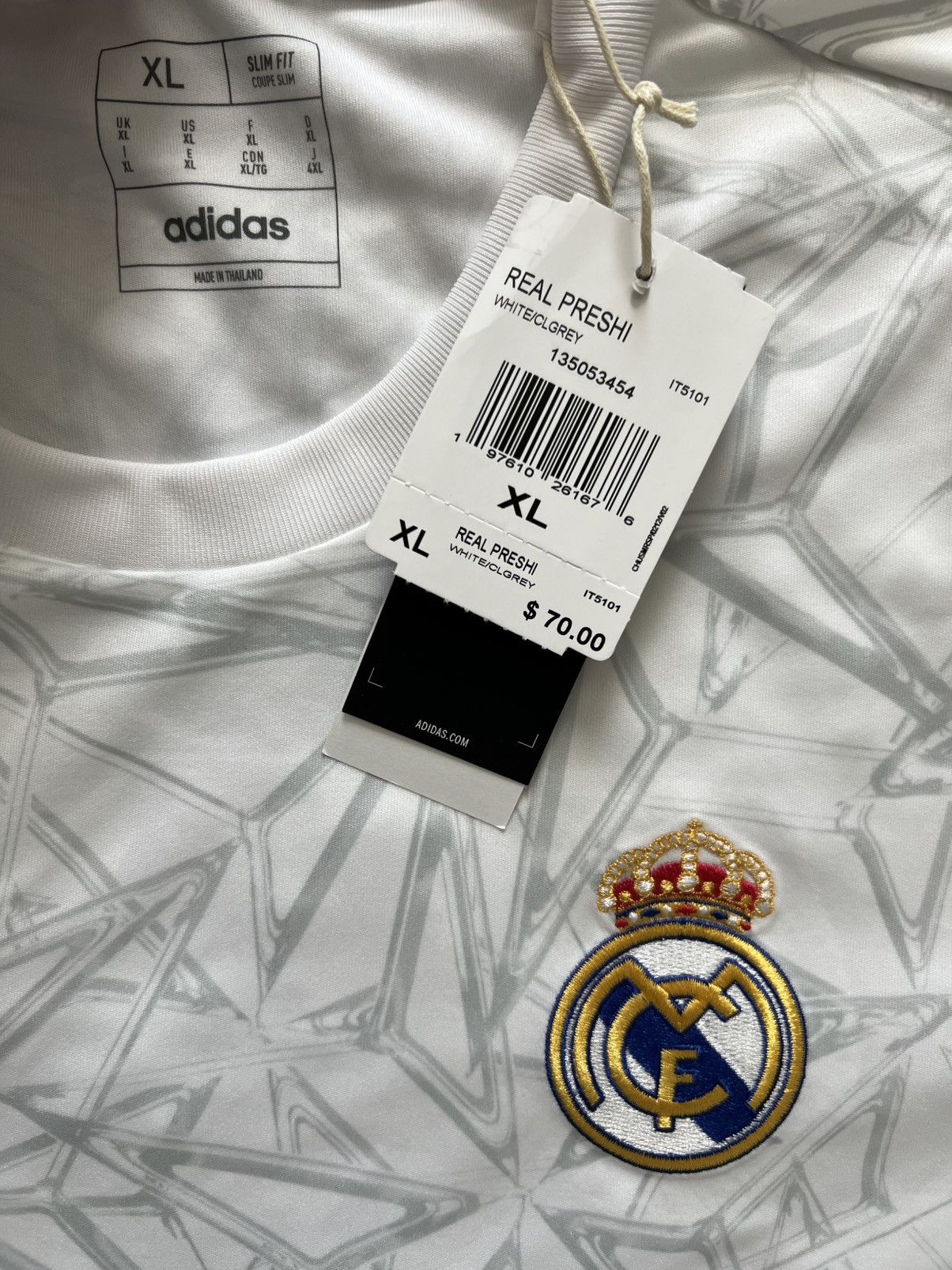 Adidas Adidas Real Madrid 24/25 Pre Match Jersey Size US L / EU 52-54 / 3 - 5 Thumbnail