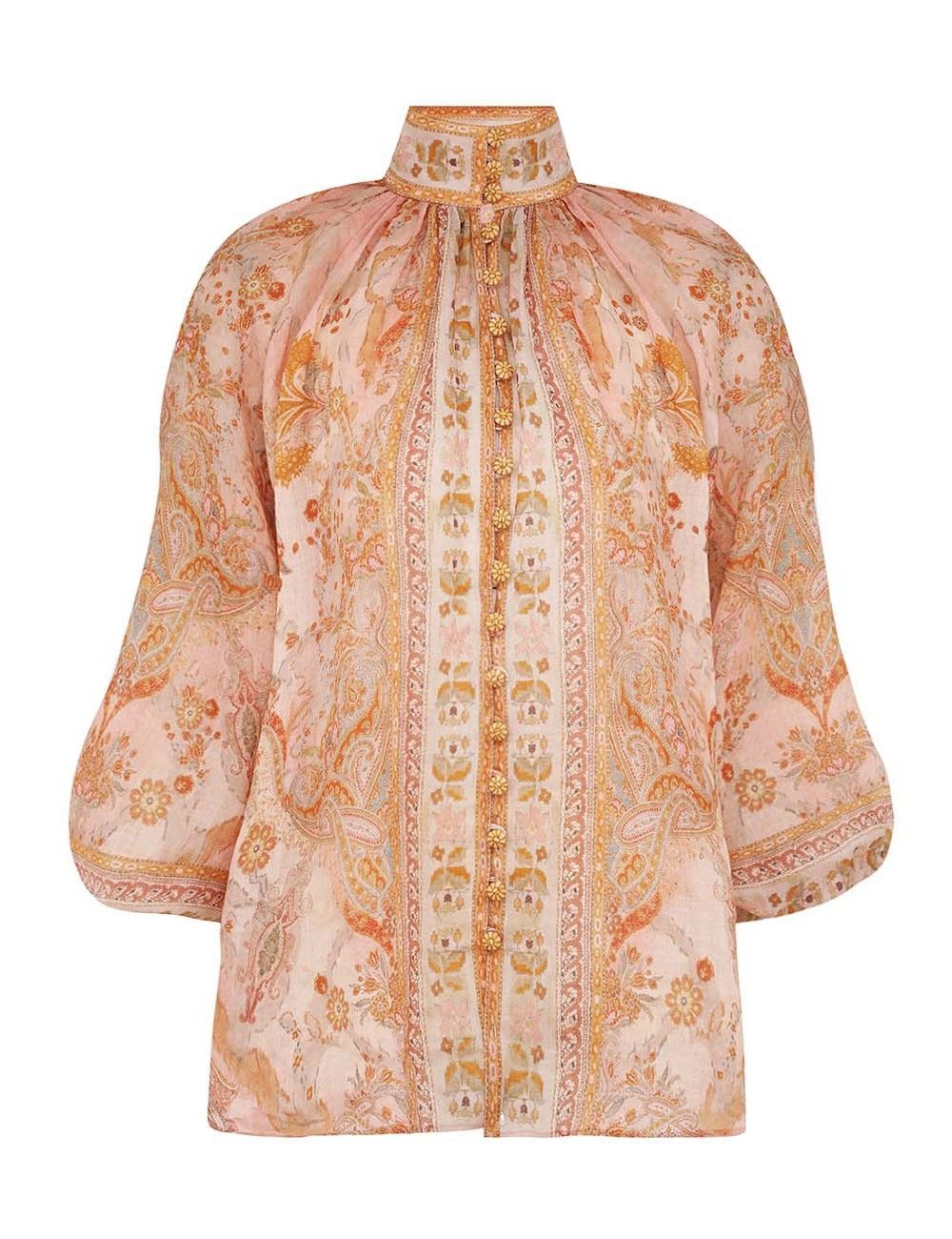 oc11z1025 Acacia Billow Blouse in Multicolor