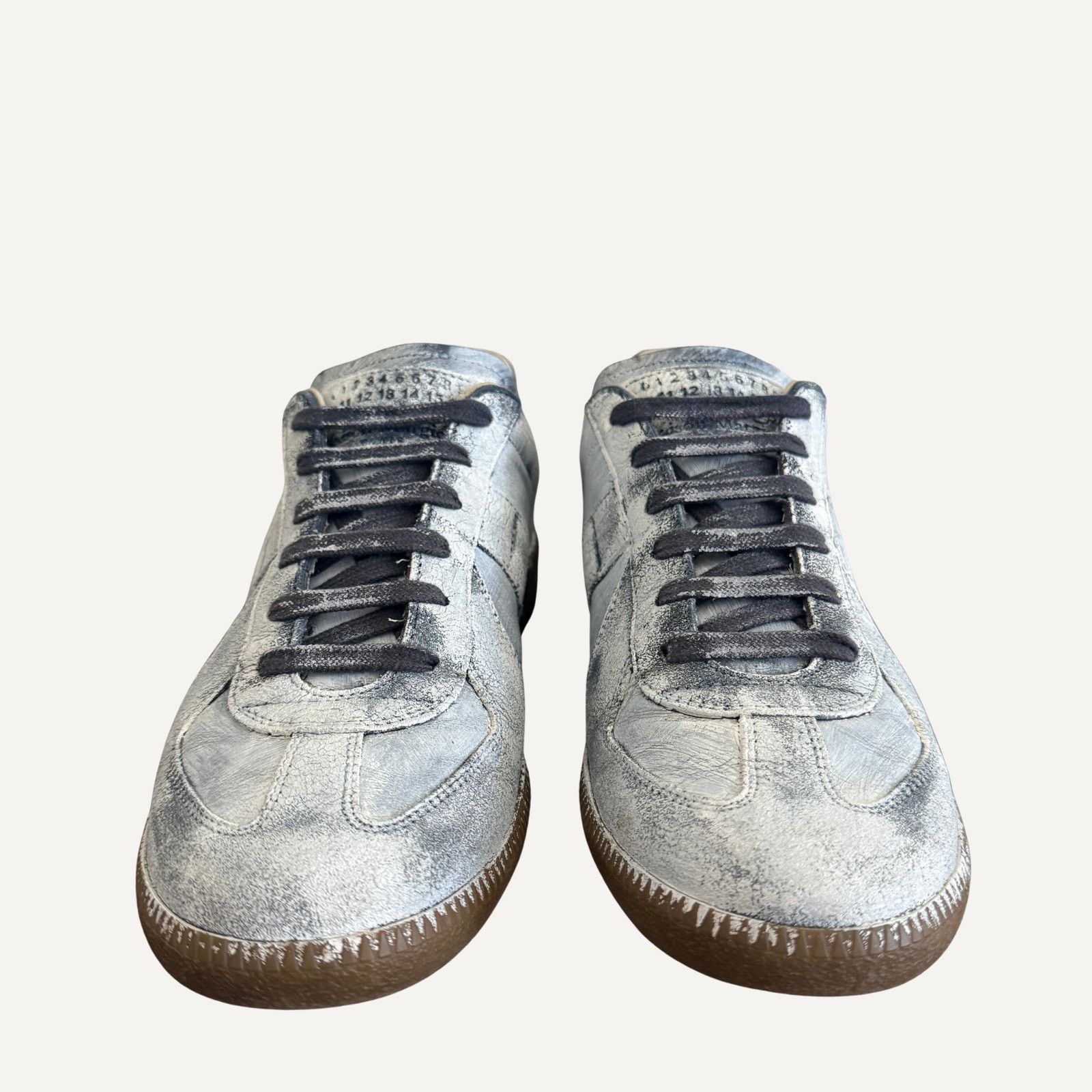 Maison Margiela Size 7US - Maison Margiela Mens Painted GAT Replica Trainer Size US 7 / EU 40 - 2 Thumbnail