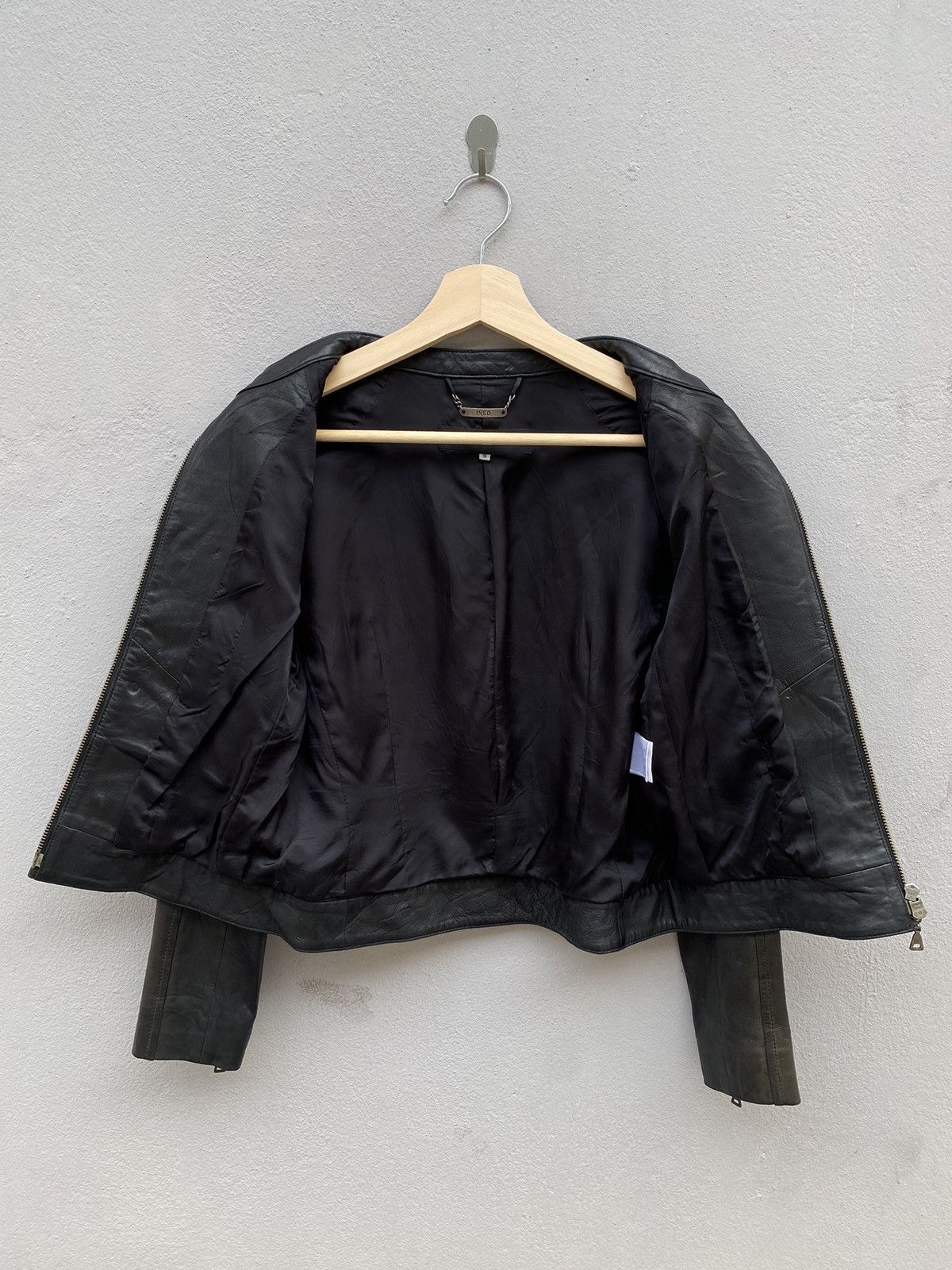 Yohji Yamamoto INÉD by Yohji Yamamoto Biker Leather Sheep Skin Jacket Size L / US 10 / IT 46 - 3 Thumbnail